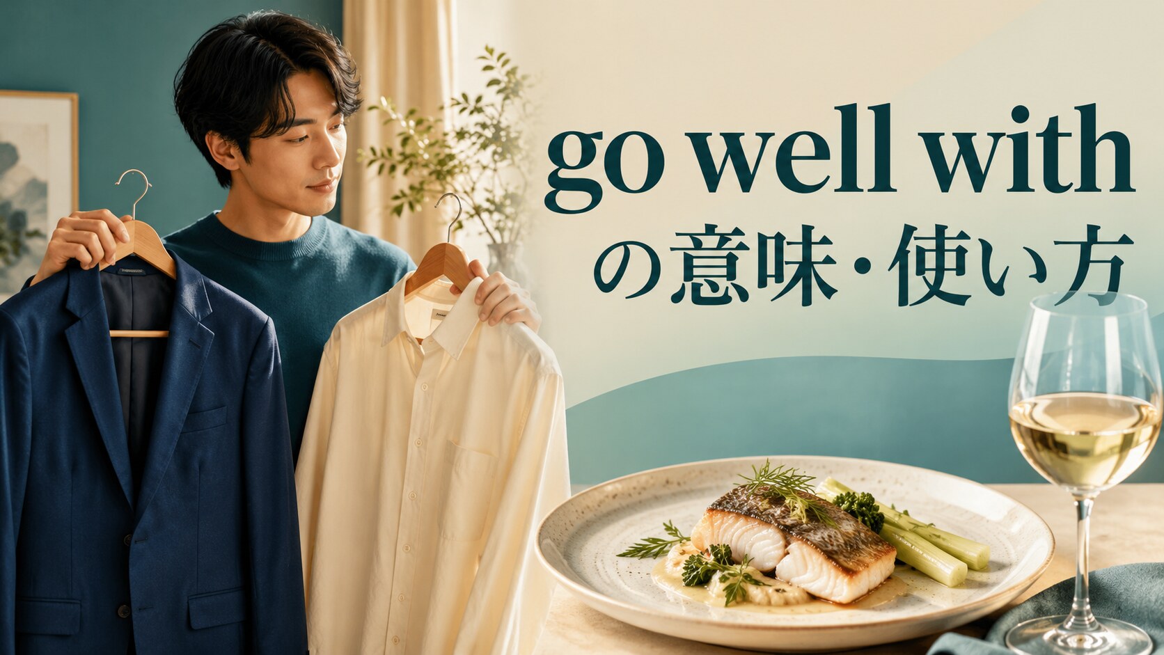 go well withの意味は？「相性がよい・よく合う」の使い方と例文