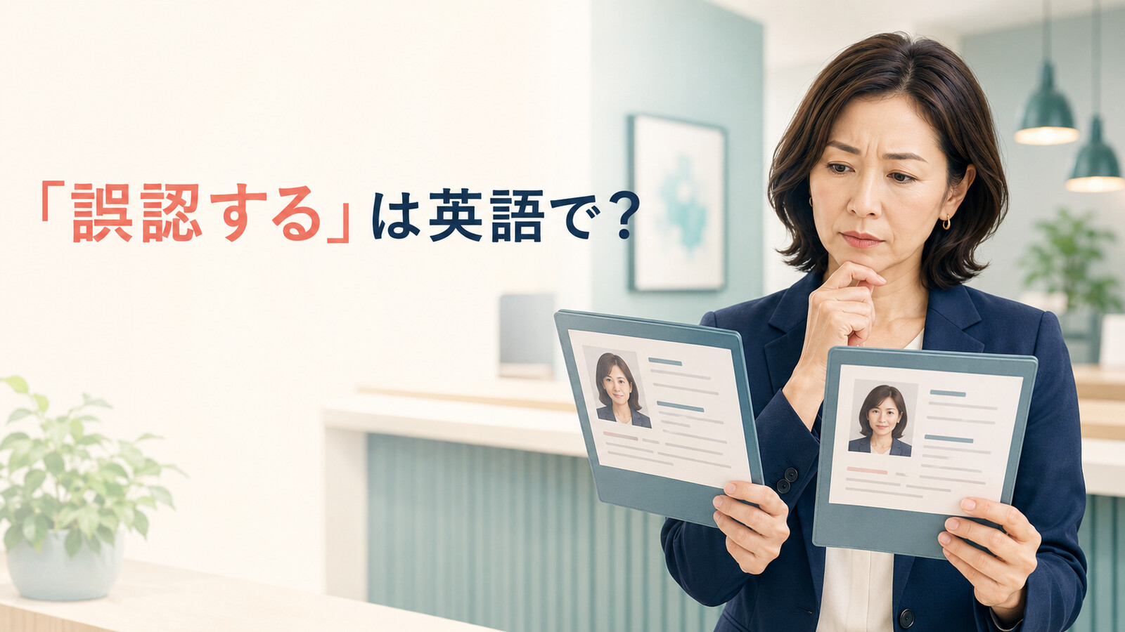 「誤認する」は英語で？mistake A for B・misidentify・misinterpretの違い