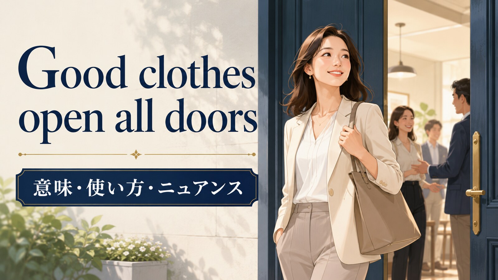 Good clothes open all doorsの意味・使い方・ニュアンス