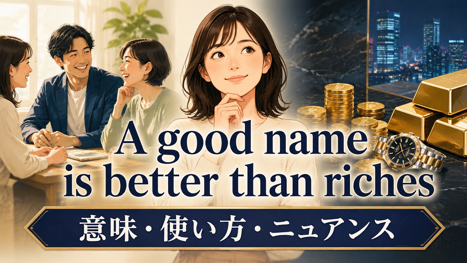 A good name is better than richesの意味・使い方・ニュアンス