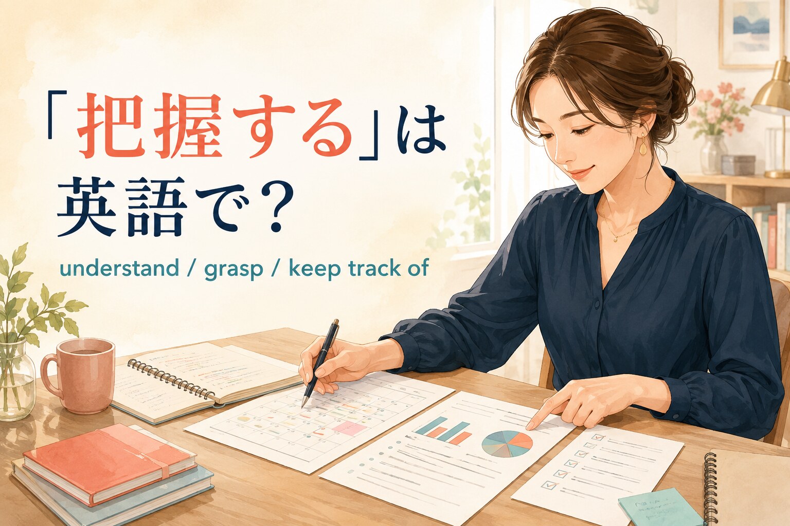 「把握する」は英語で？understand・grasp・keep track ofの違い
