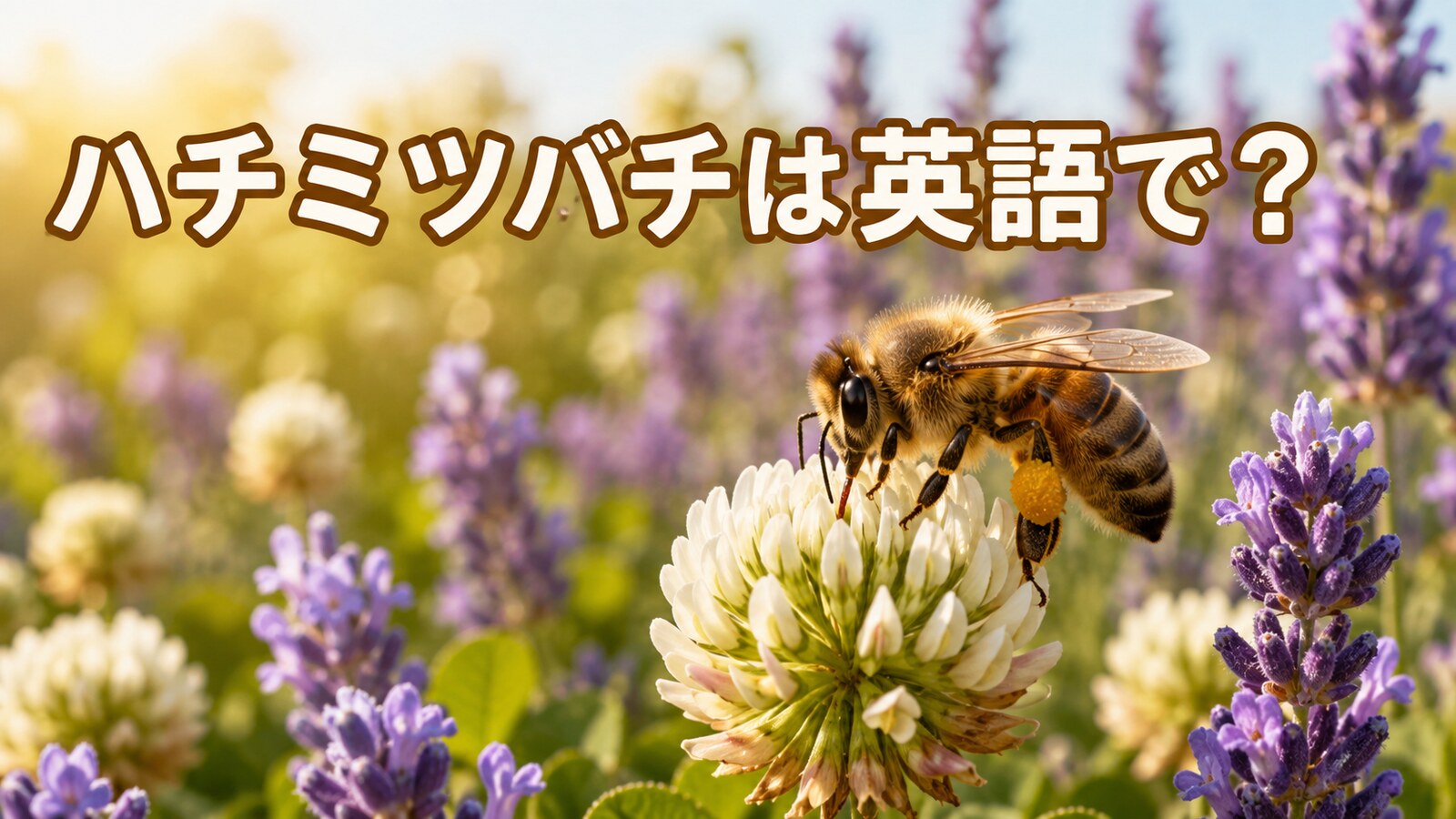 ハチミツバチは英語で？honeybeeの発音と女王蜂・働き蜂・雄蜂の違い