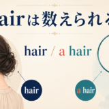 hairとa hairを髪全体と一本の毛で比較したアイキャッチ