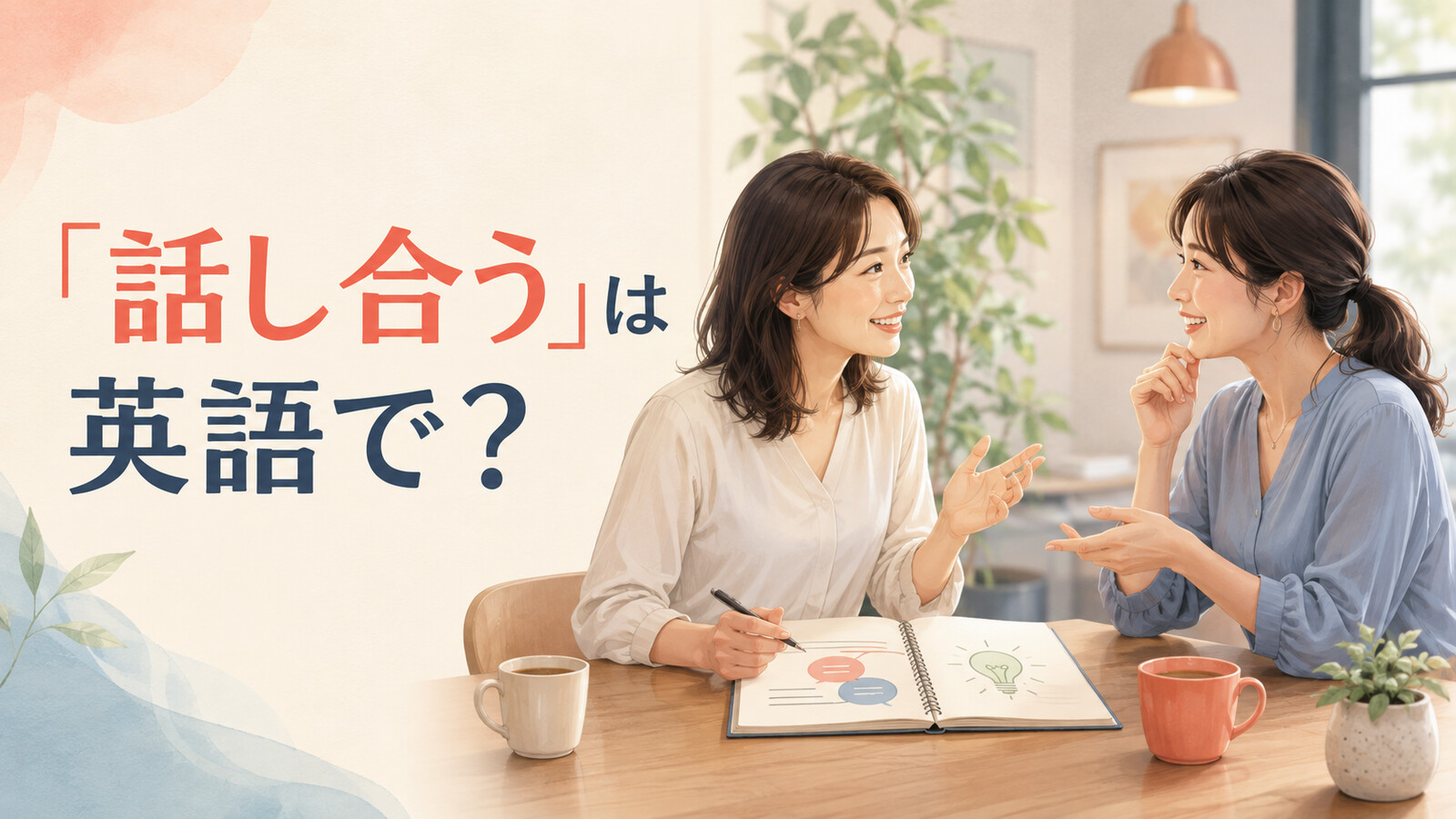 「話し合う」は英語で?discussやtalk things overを解説