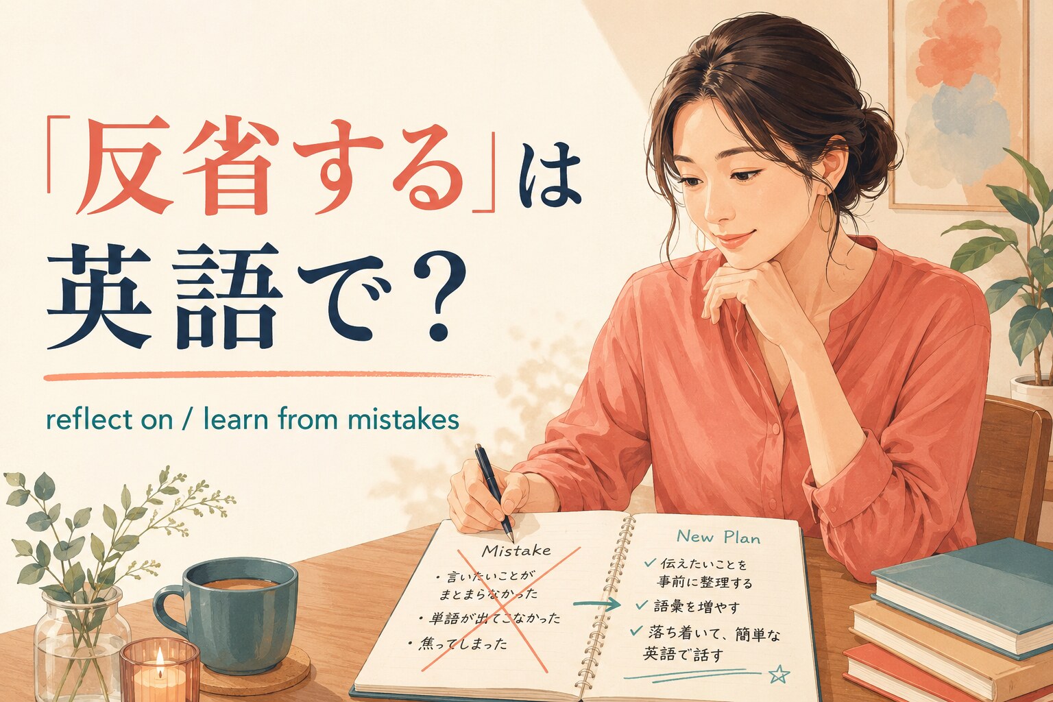 「反省する」は英語で？reflect on・learn from mistakes・regretの違い