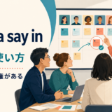 have a say inの意味と「決定に発言権がある」の使い方
