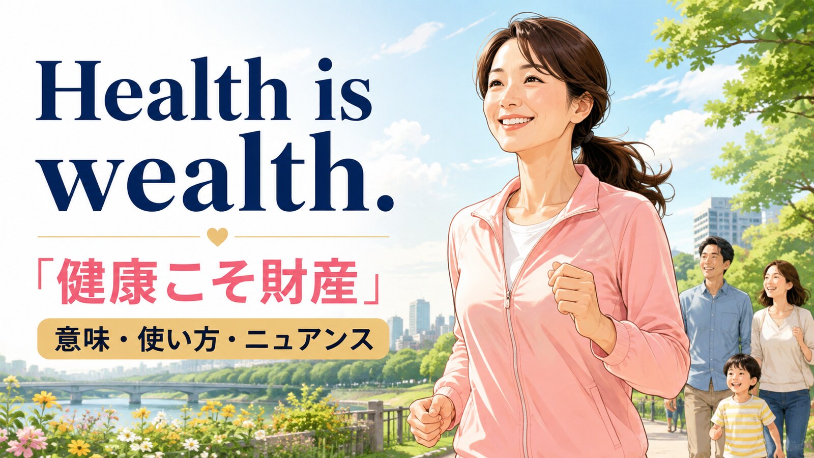 Health is wealth.の意味は？使い方・ニュアンスと例文