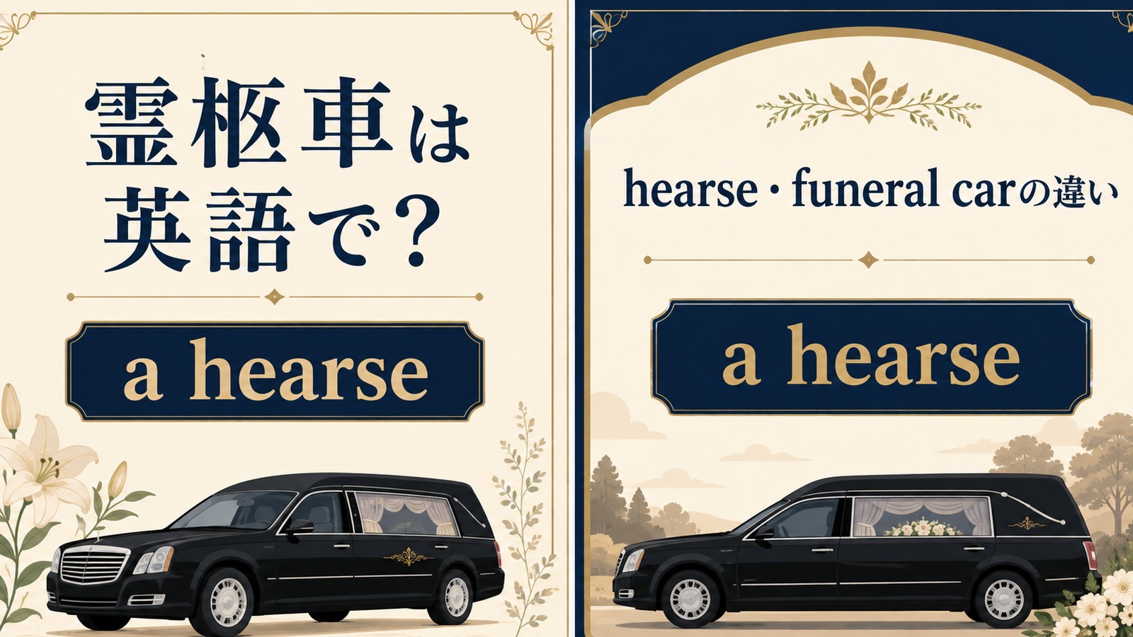 霊柩車は英語で? a hearse