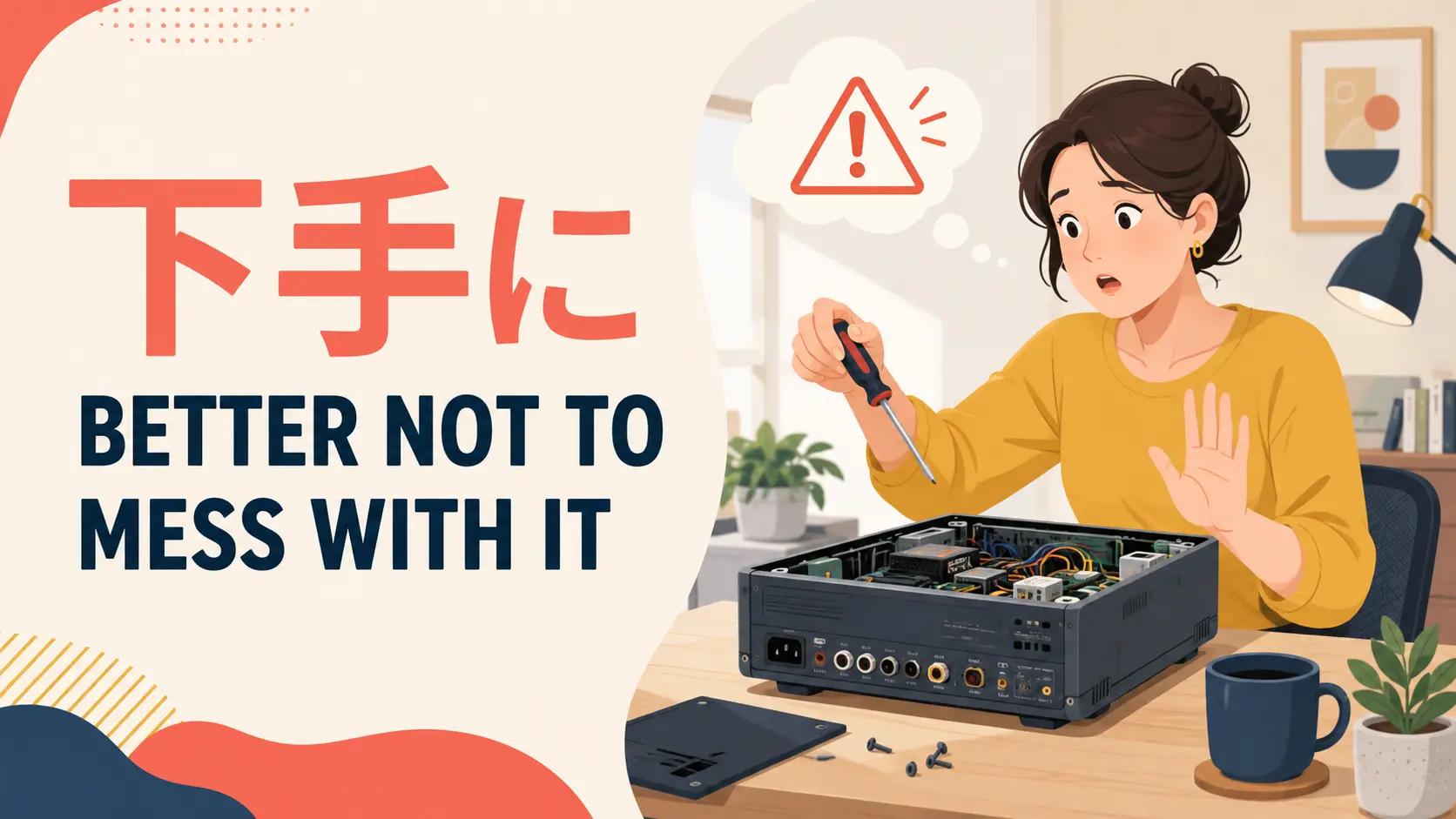 「下手に」は英語で？better not・if you’re not careful・poorlyの違い
