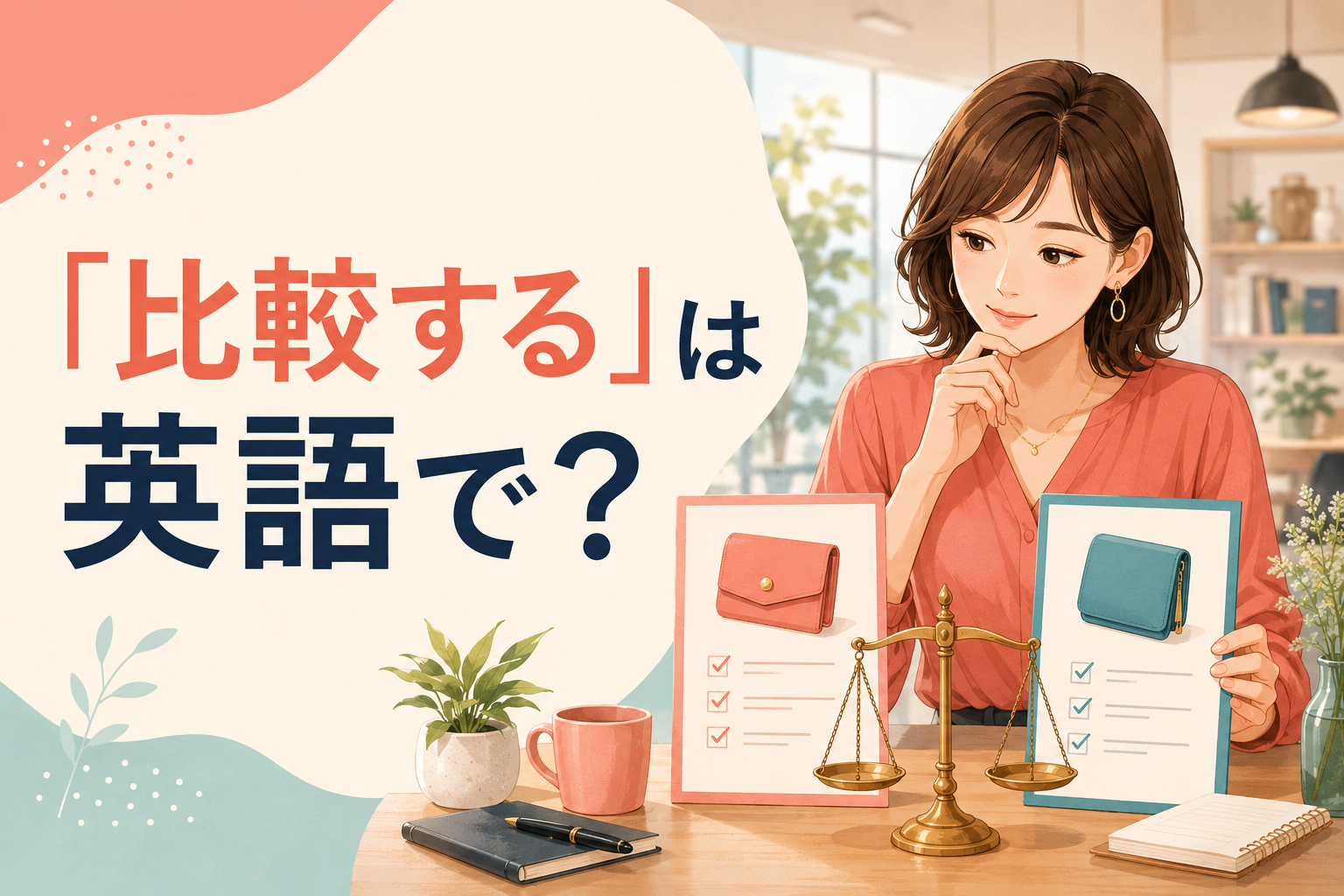 「比較する」は英語で？compare with・compare to・contrastの違いと簡単な言い方