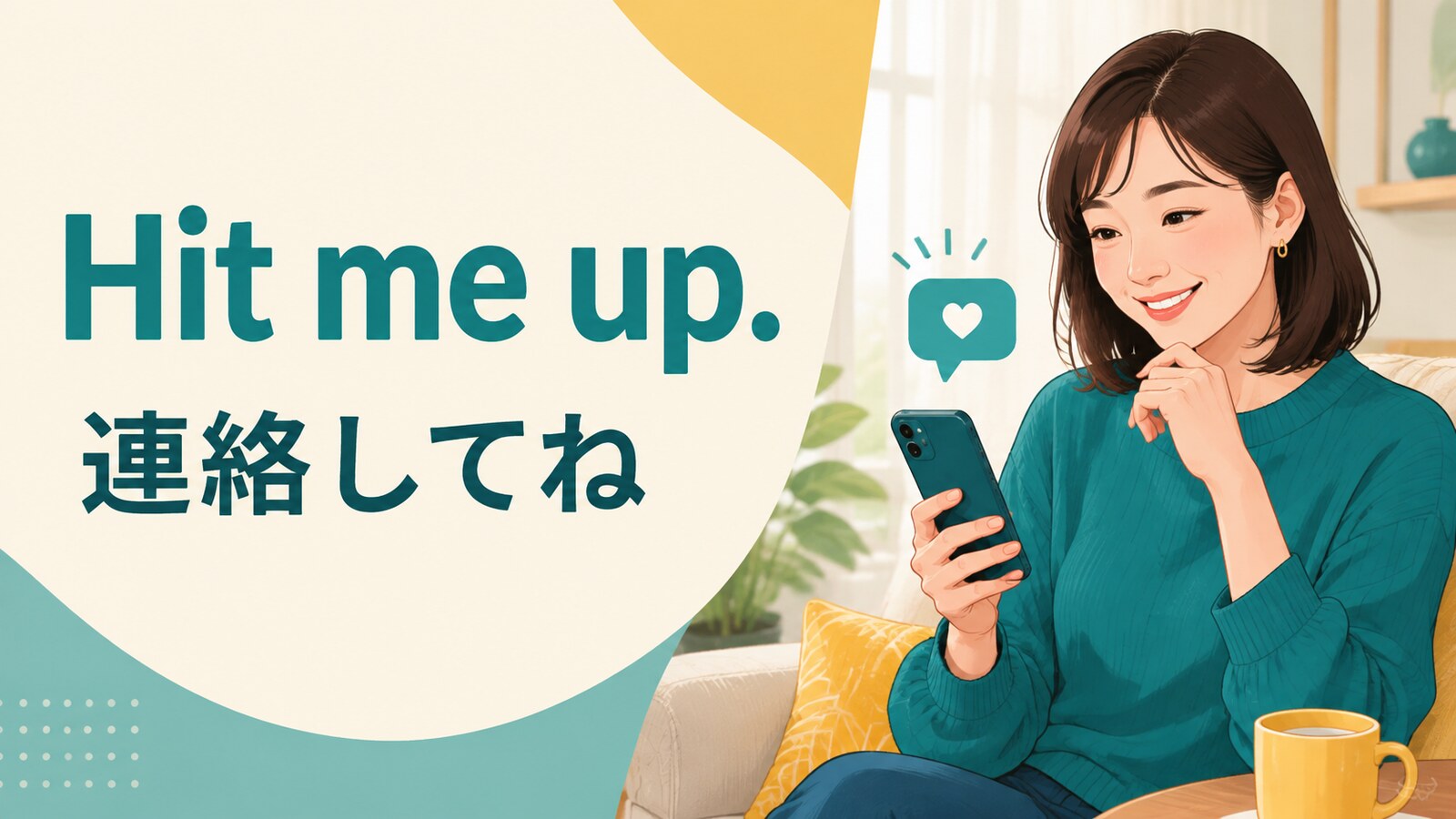 Hit me up.の意味は？「連絡して」を表すカジュアルな英語