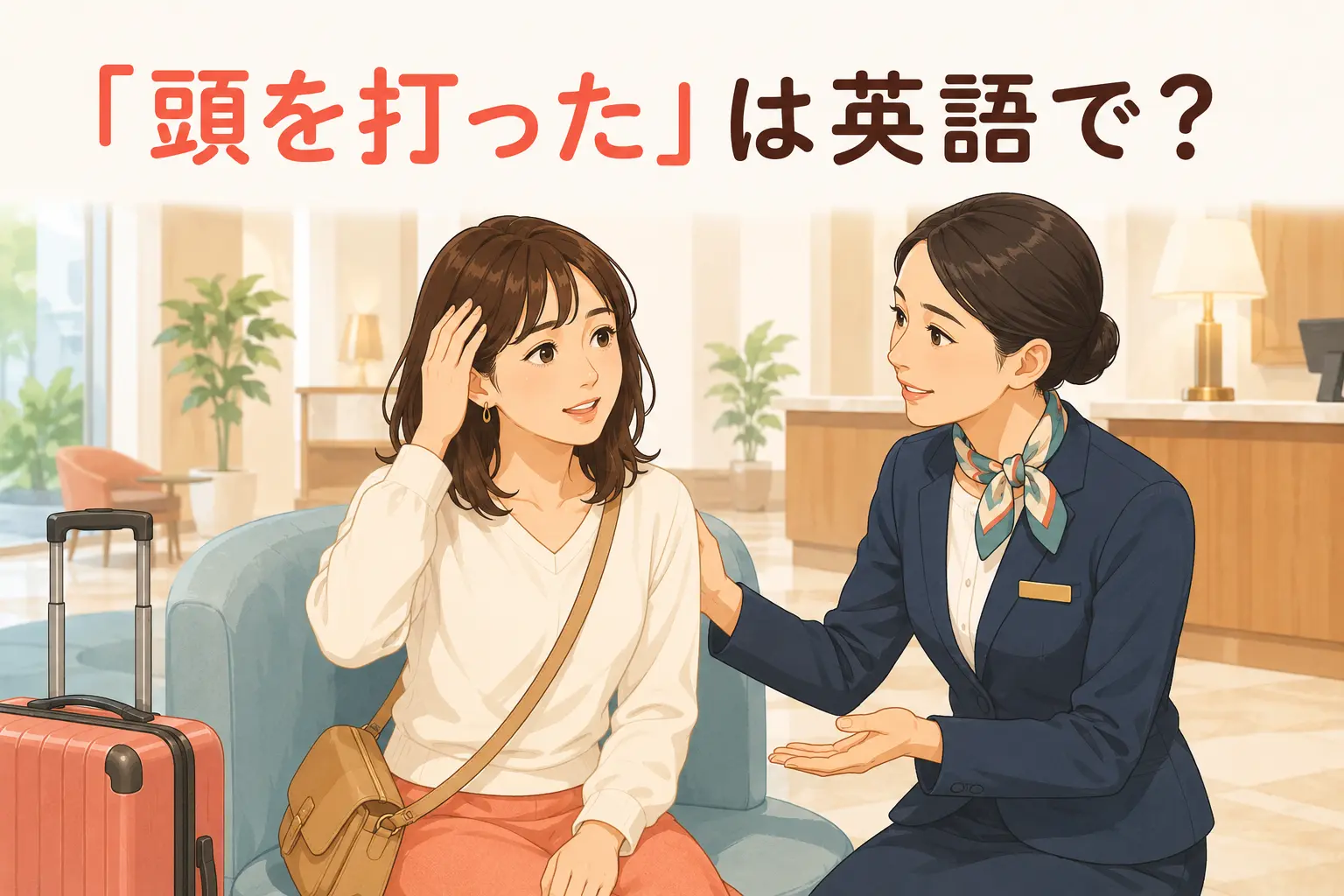 「頭を打った」は英語で？hit my head・head injury・concussionの違い
