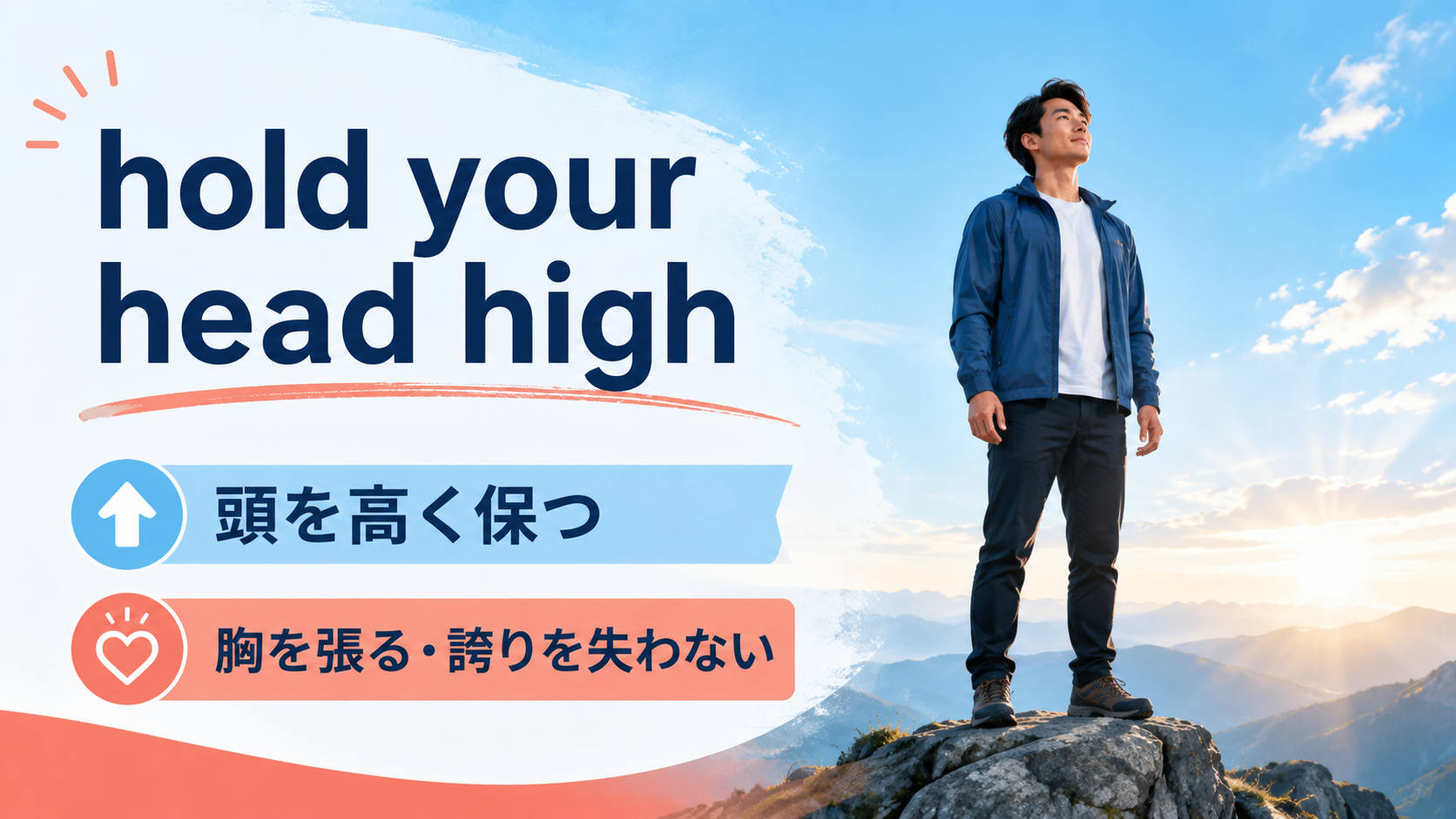 hold your head highの直訳イメージと実際の意味
