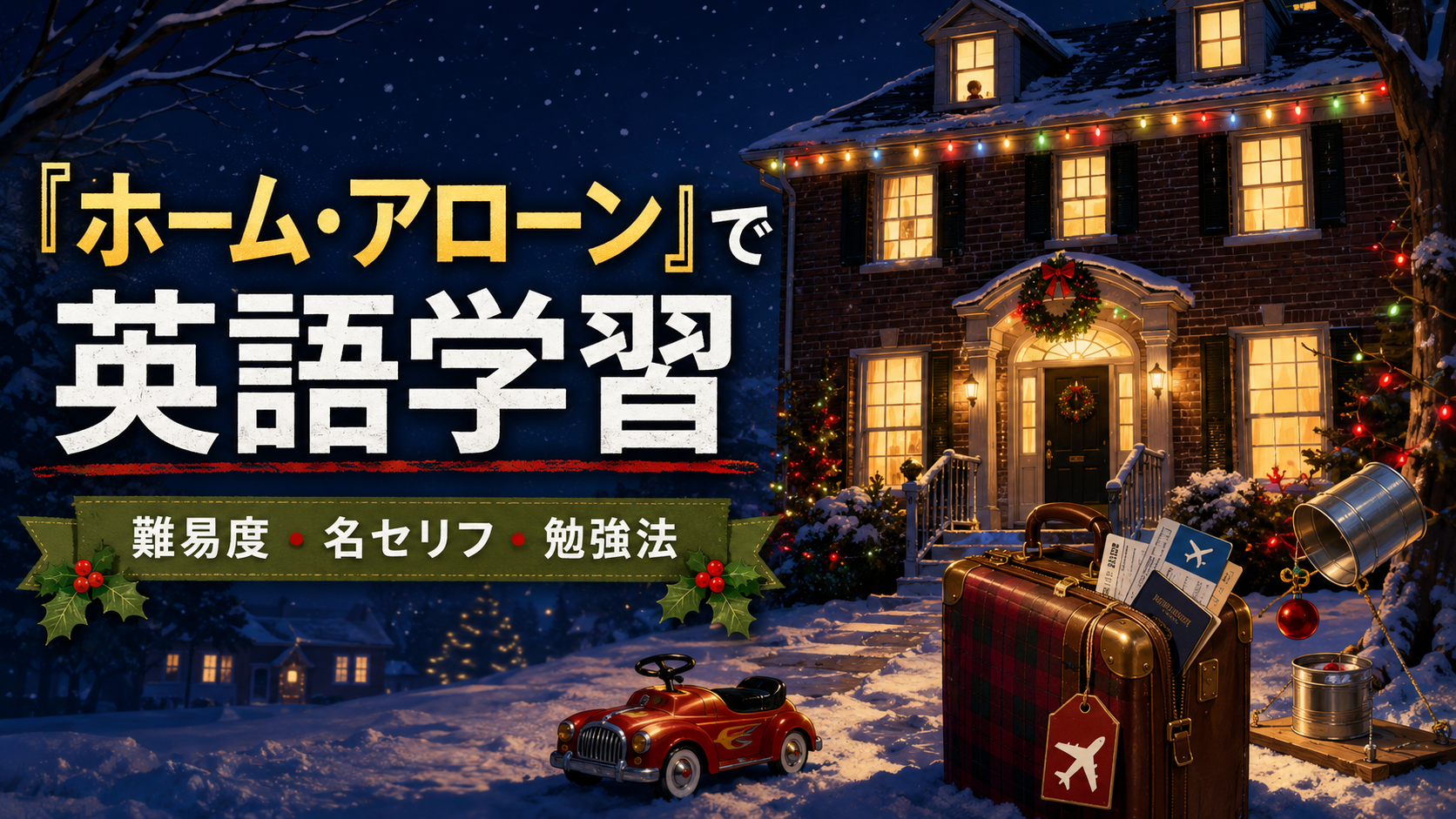 『ホーム・アローン』で英語学習|初心者向けの難易度・名セリフ・勉強法