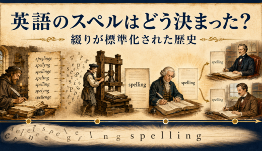 英語のスペルはどう決まった？綴りが標準化された歴史