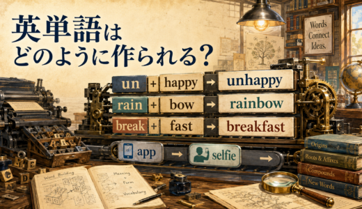 英単語はどのように作られる？語形成の仕組みと8つの作り方
