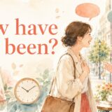 How have you been?の意味を表す久しぶりの再会イラスト