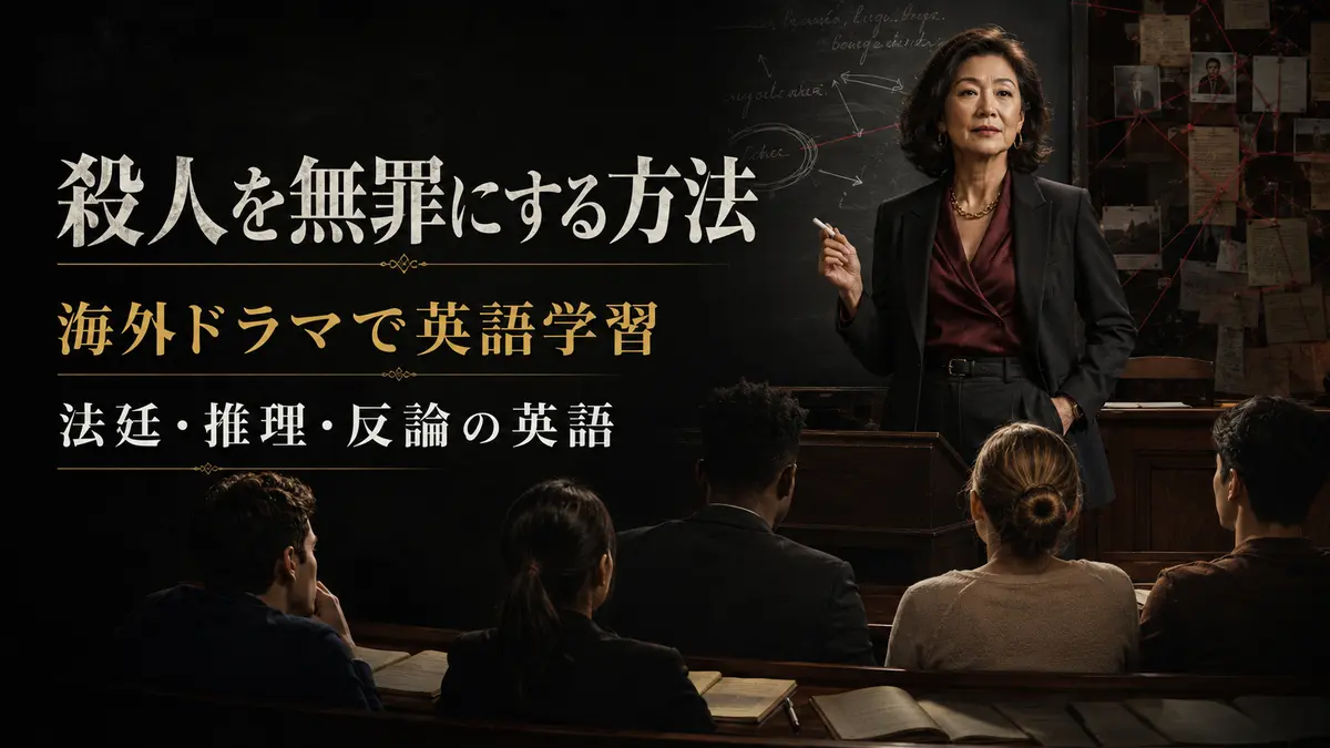 『殺人を無罪にする方法』海外ドラマで学ぶ法廷・推理・反論の英語