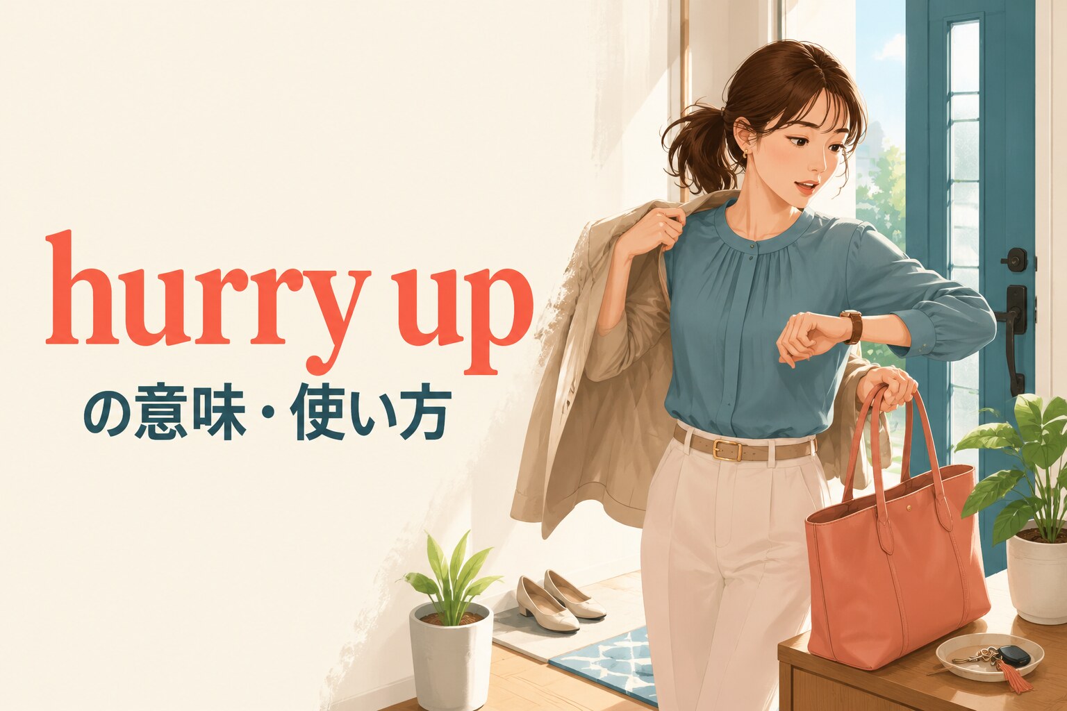 hurry upの意味は？使い方・命令形の強さとhurry・rushとの違い