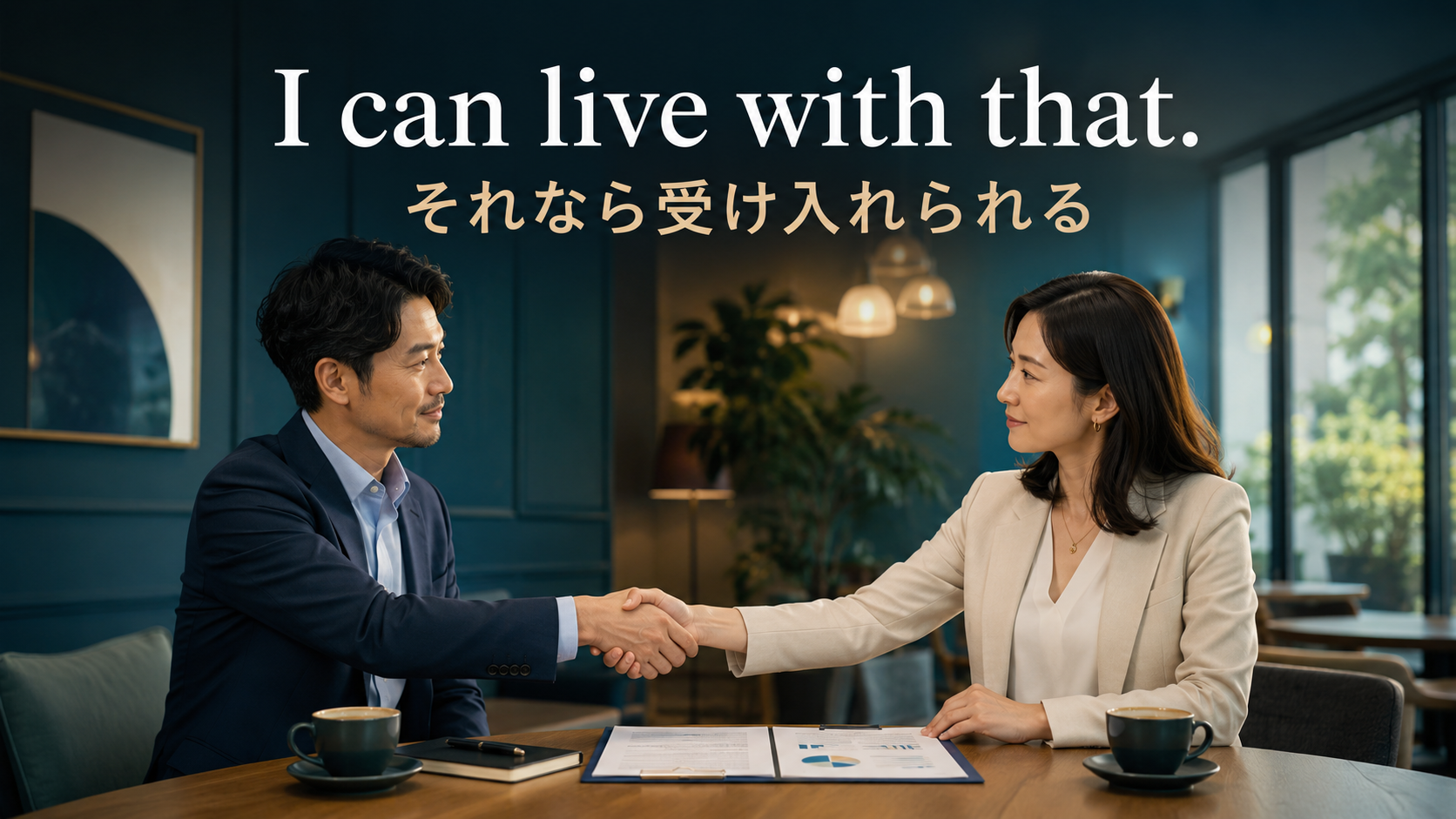 I can live with that それなら受け入れられる