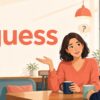 I guessの意味と使い方を表す英会話イラスト