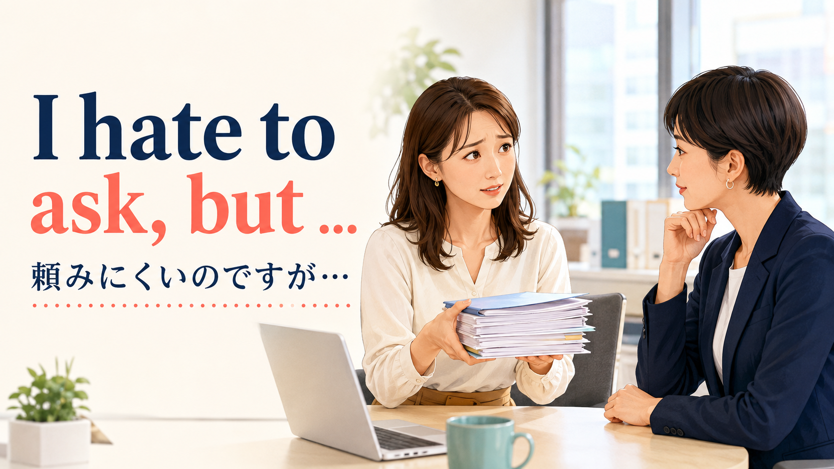 I hate to ask, but …の意味は？頼みにくいお願いを切り出す使い方