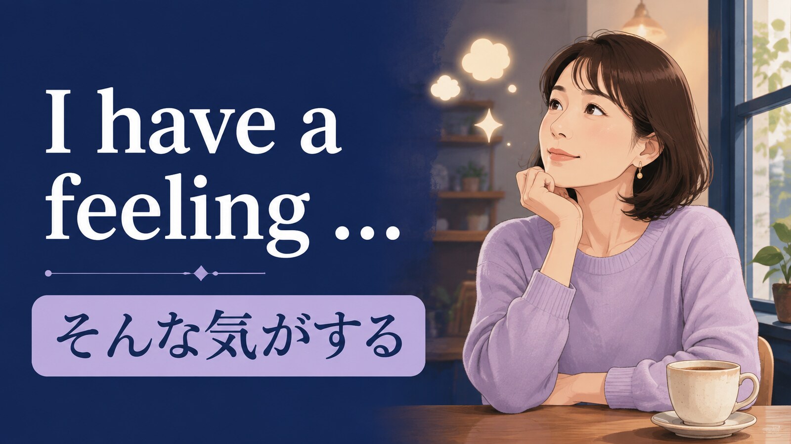 I have a feeling ...(そんな気がする)の意味を表すアイキャッチ