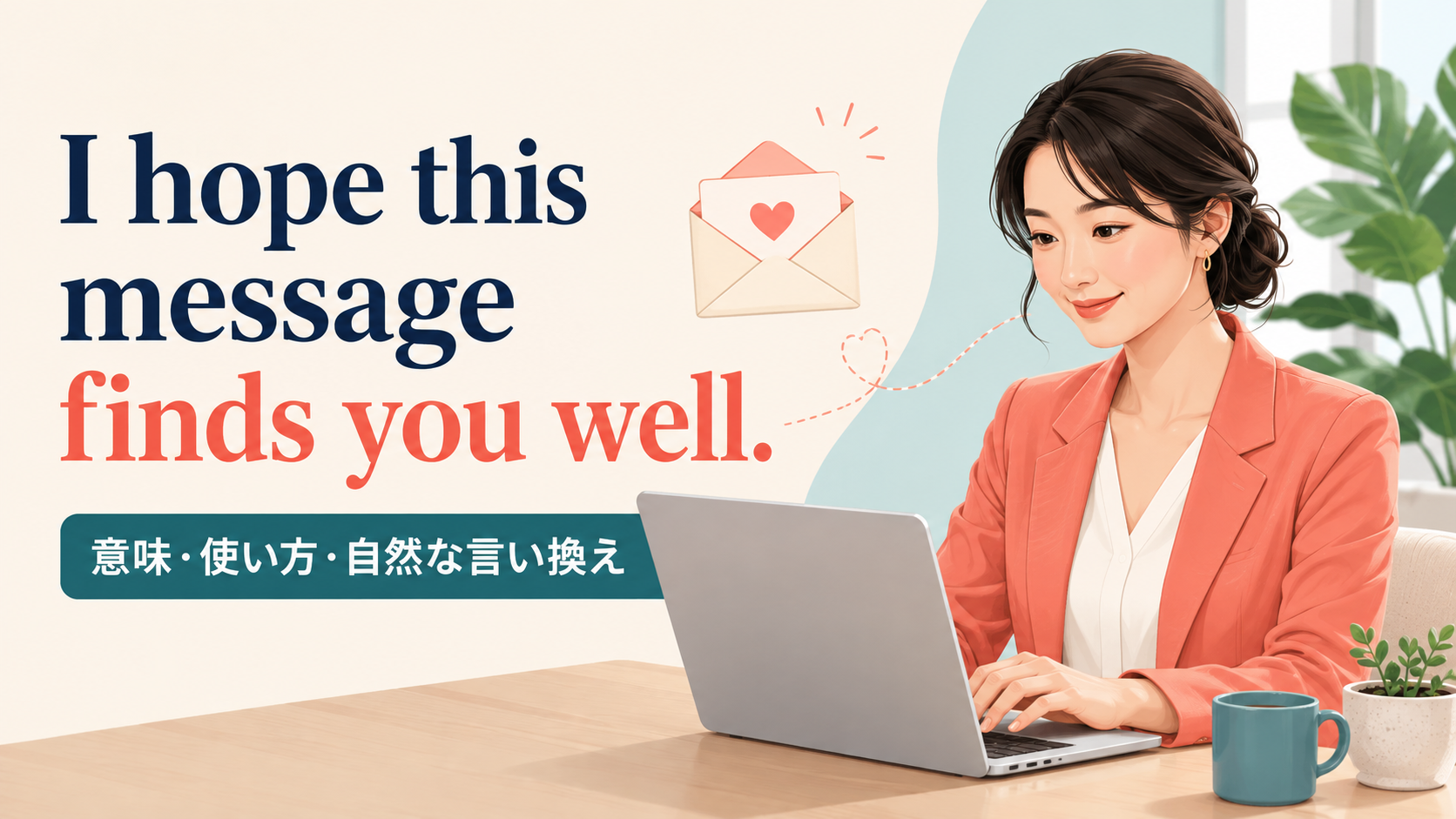 I hope this message finds you well.の意味・使い方・自然な言い換え