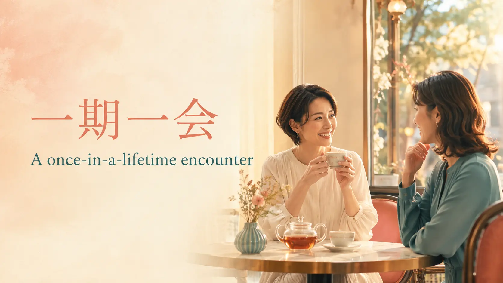 一期一会を表すA once-in-a-lifetime encounterのイメージ