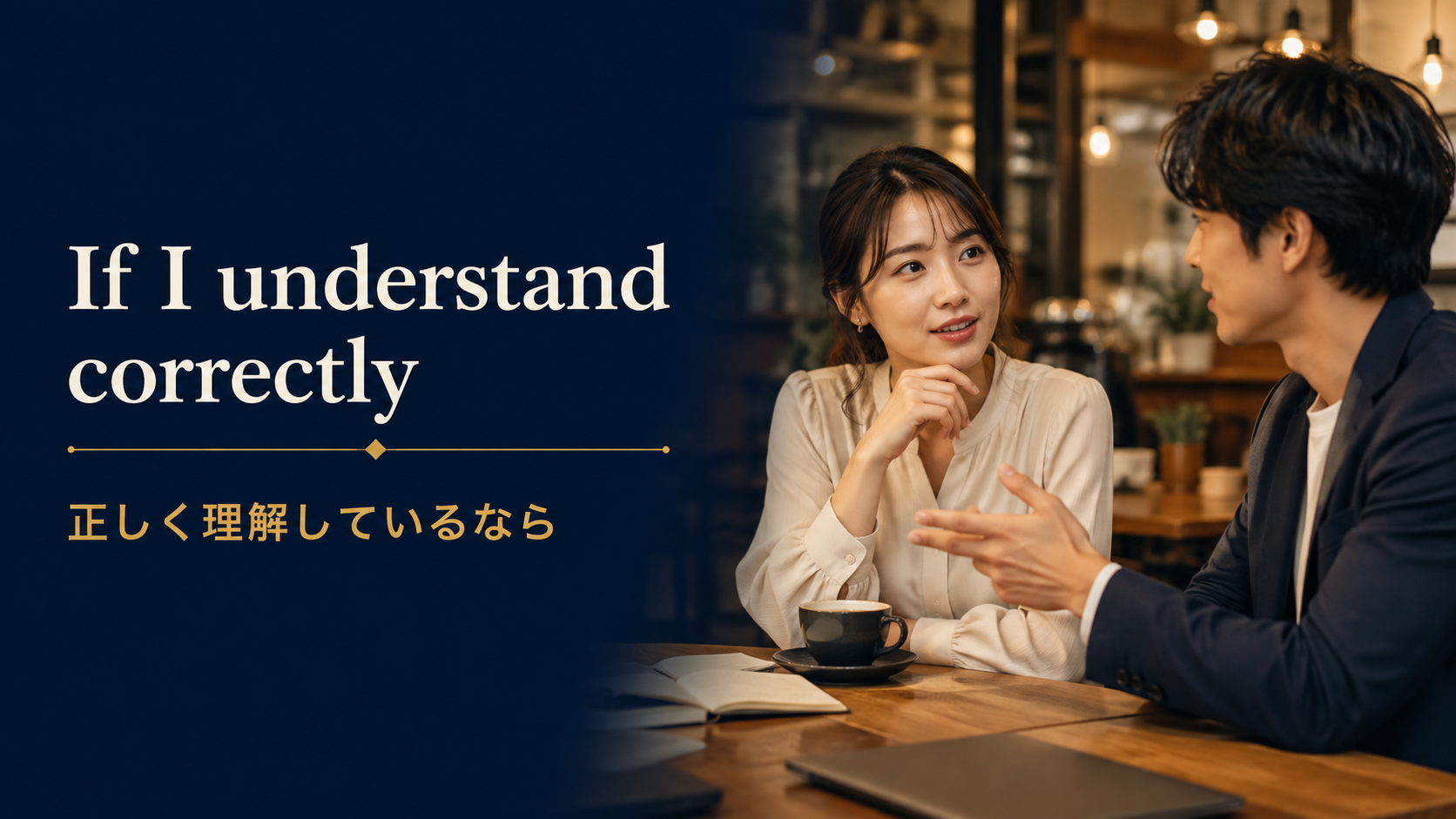 If I understand correctly（正しく理解しているなら）のアイキャッチ
