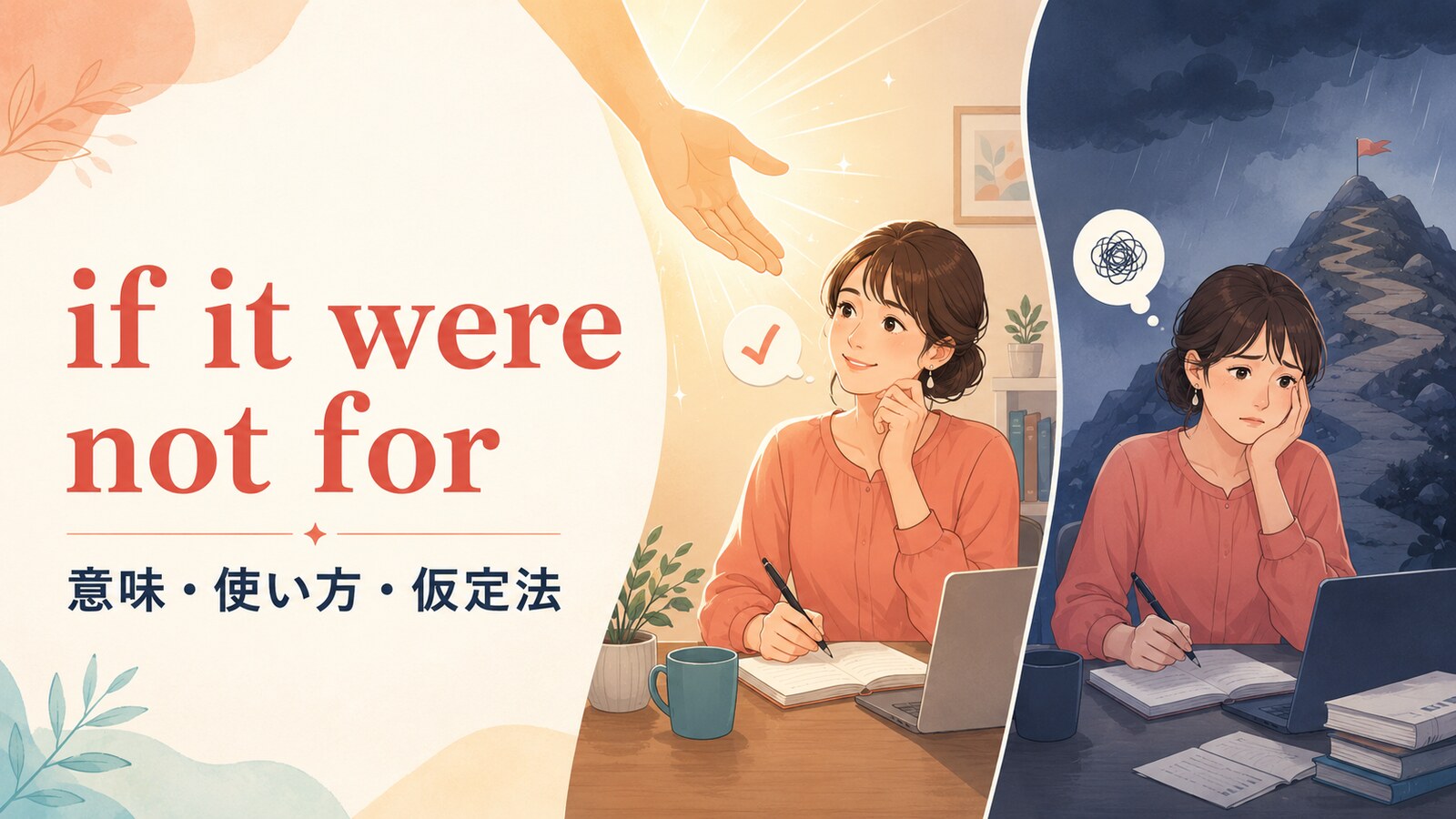 if it were not forの意味・使い方・仮定法を解説するアイキャッチ画像