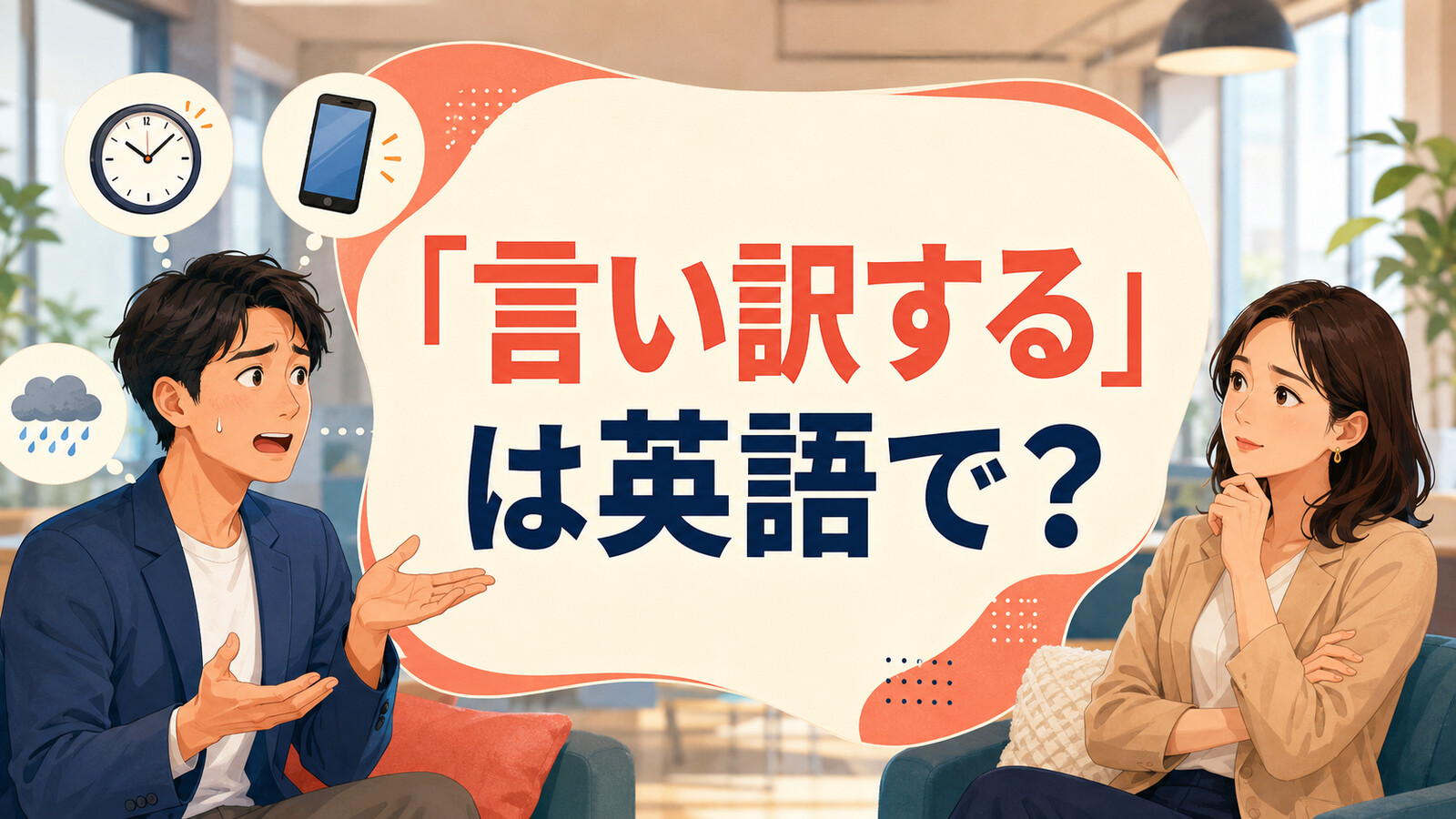 「言い訳する」は英語で？make excuses・give an excuseの違いと簡単な言い換え