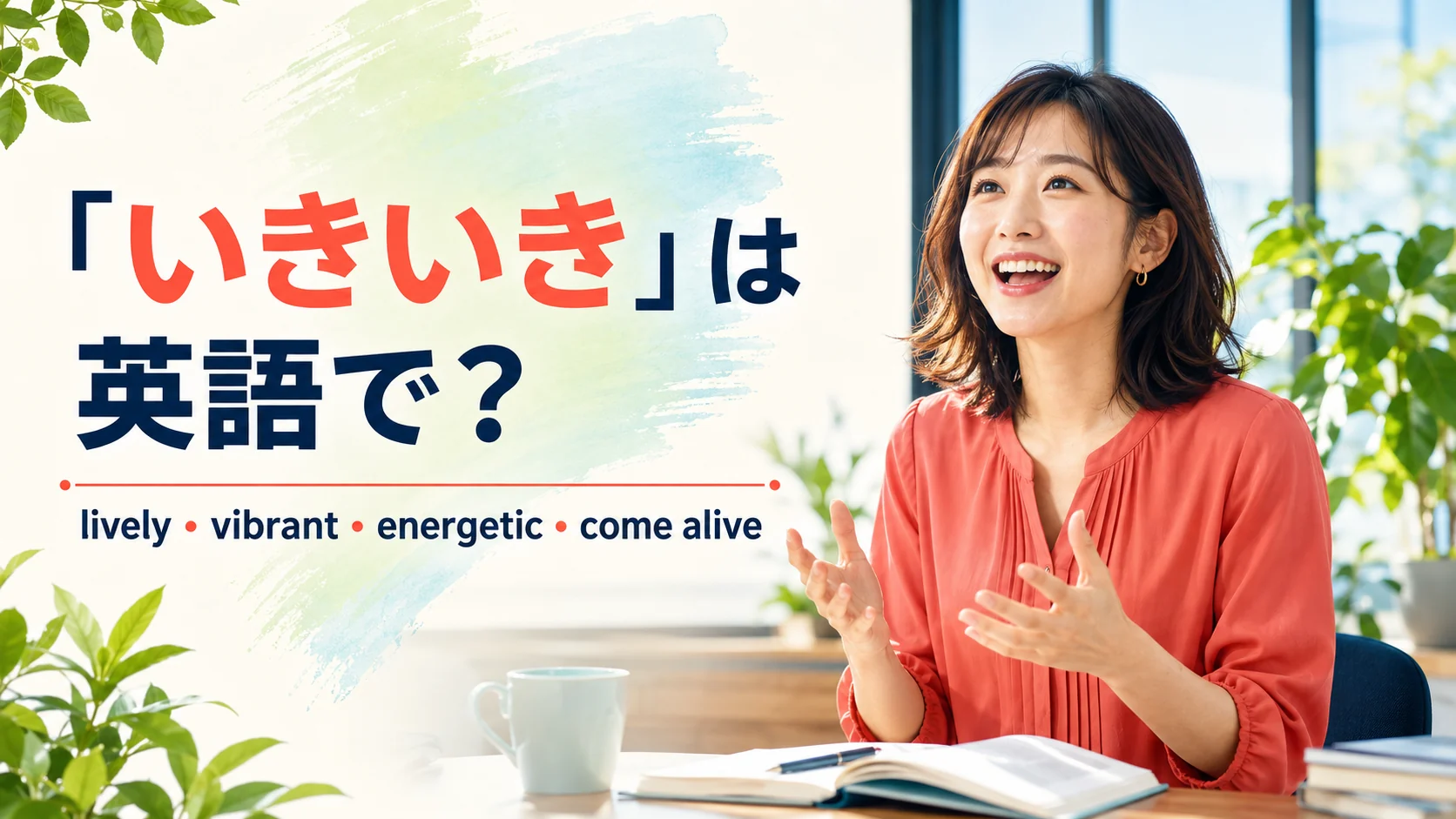 「いきいき」は英語で？lively・vibrant・energetic・come aliveの違い