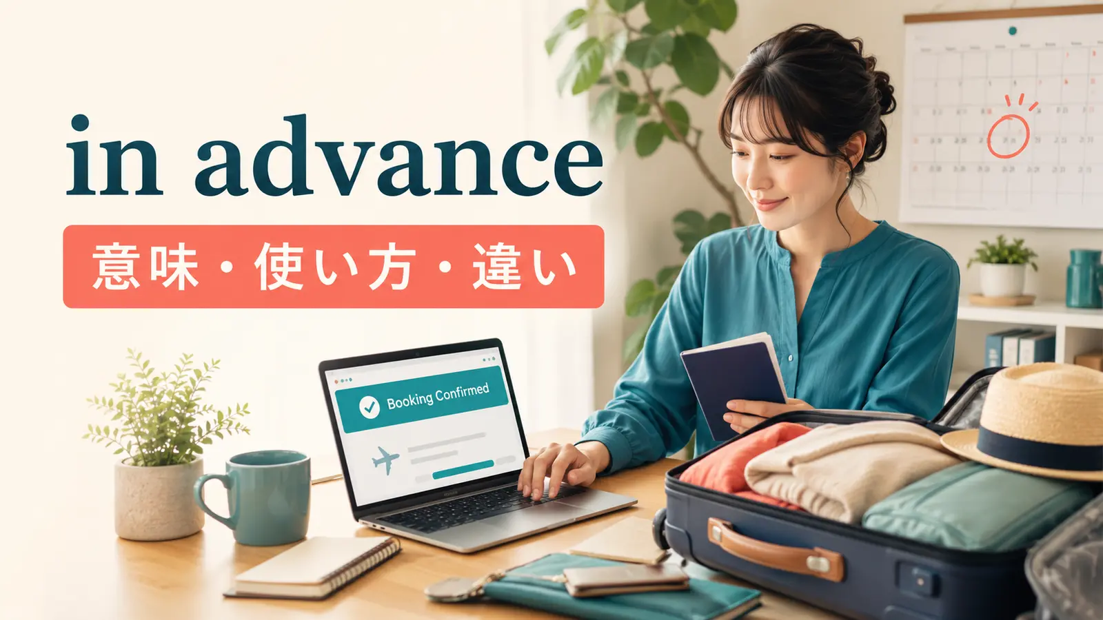 in advanceの意味は？beforehand・ahead of timeとの違いと使い方を例文解説