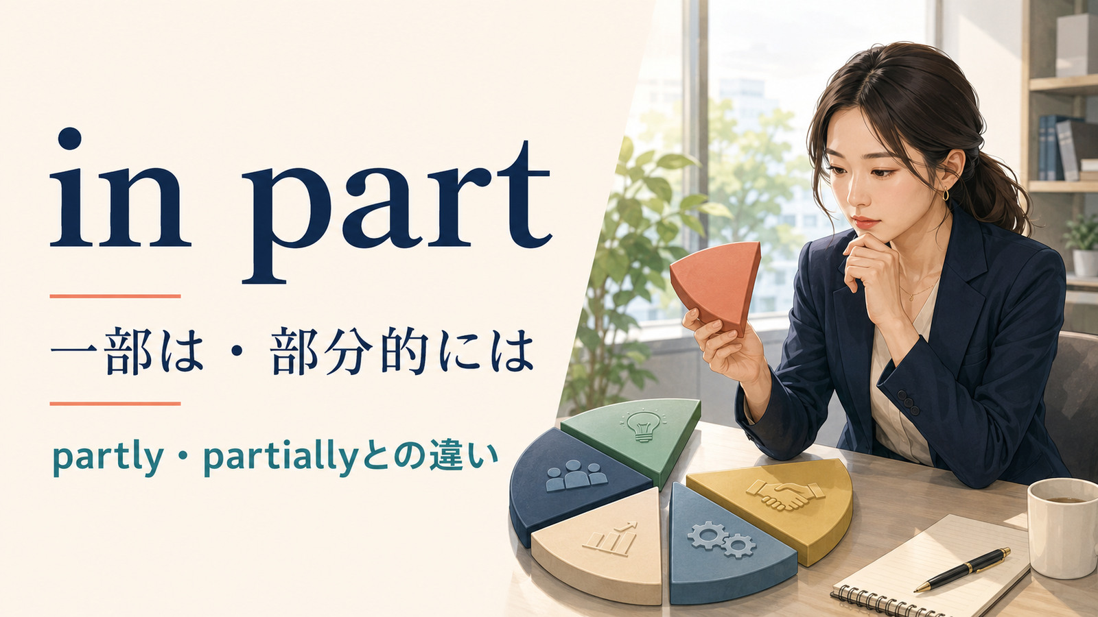 in partの意味は？「一部は・部分的には」の使い方とpartly・partiallyとの違い