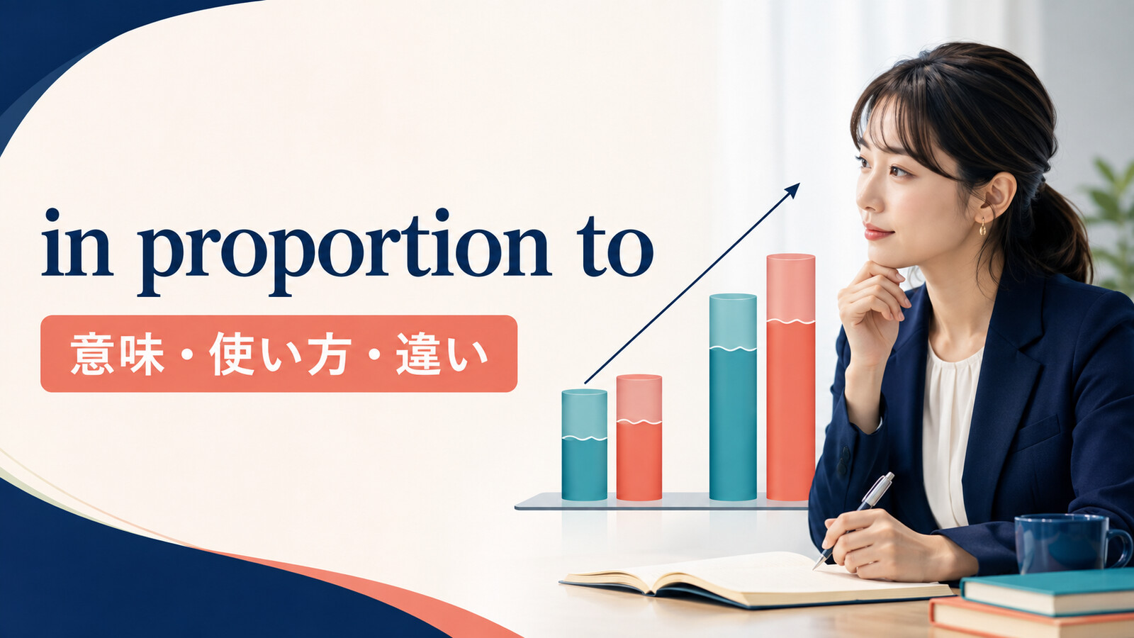 in proportion toの意味は？「〜に比例して」の使い方と類似表現との違い
