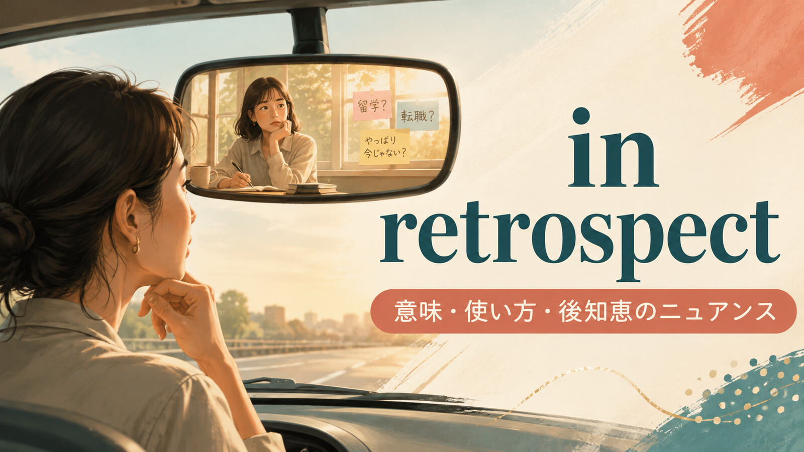 in retrospectの意味は？使い方とlooking back・with hindsightとの違い