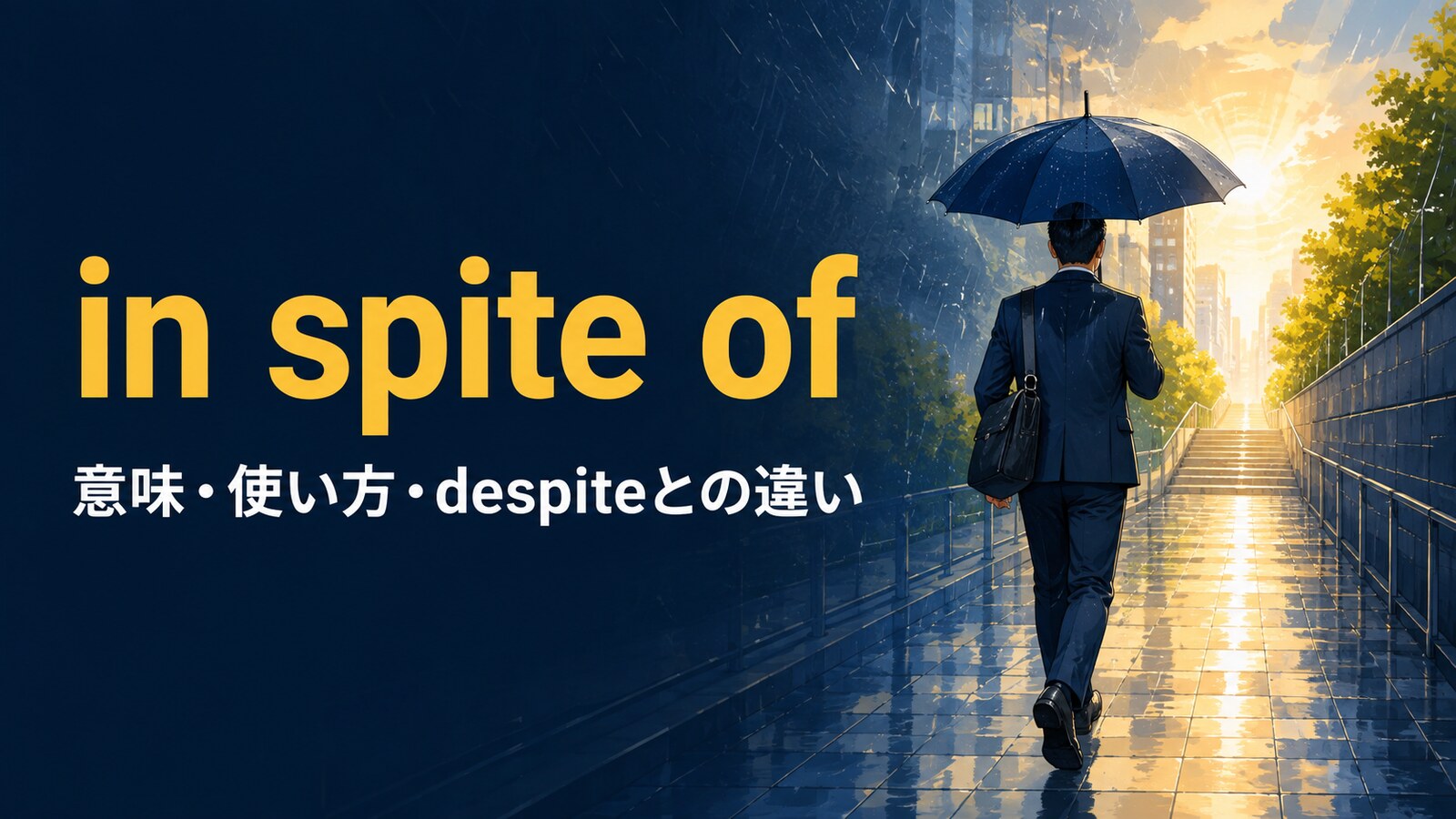 in spite ofの意味は？despite・althoughとの違いと使い方を例文解説