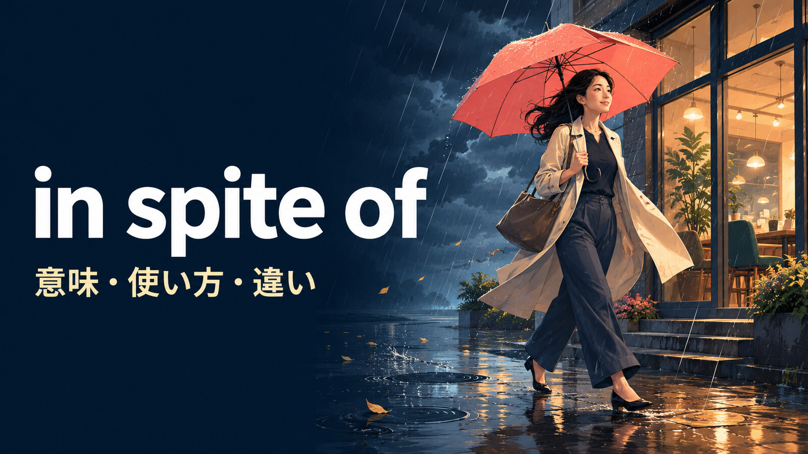 in spite ofの意味は？despite・althoughとの違いと使い方