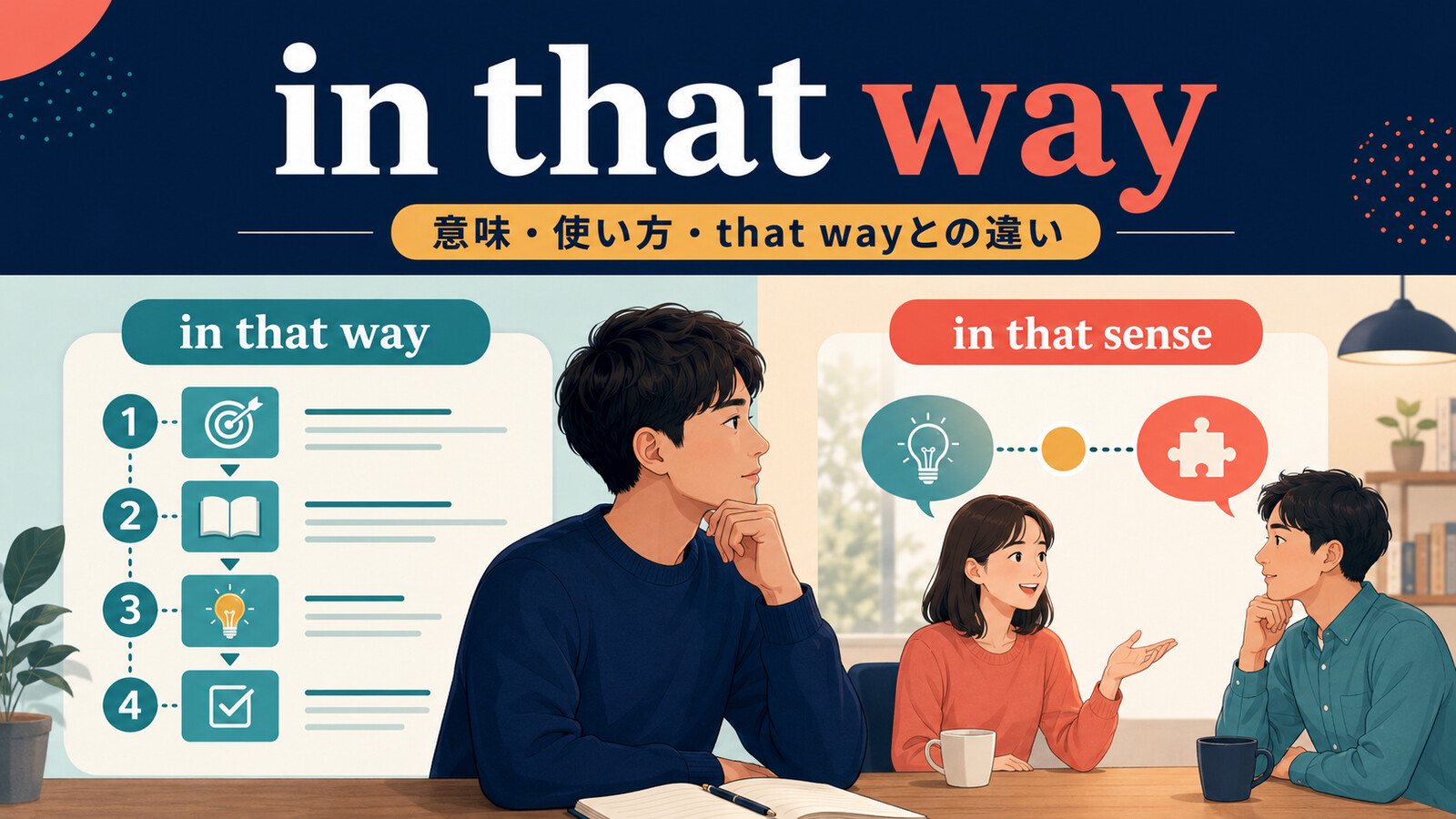 in that wayの意味・使い方・that wayとの違い