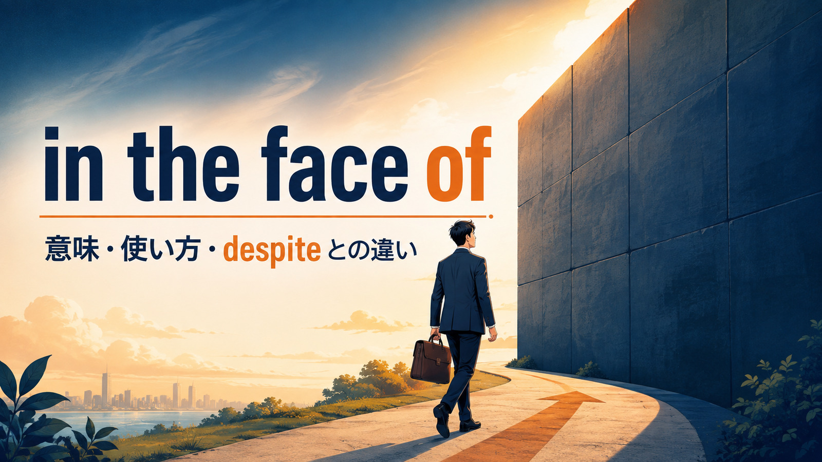 in the face ofの意味は？使い方とdespite・when faced withとの違い