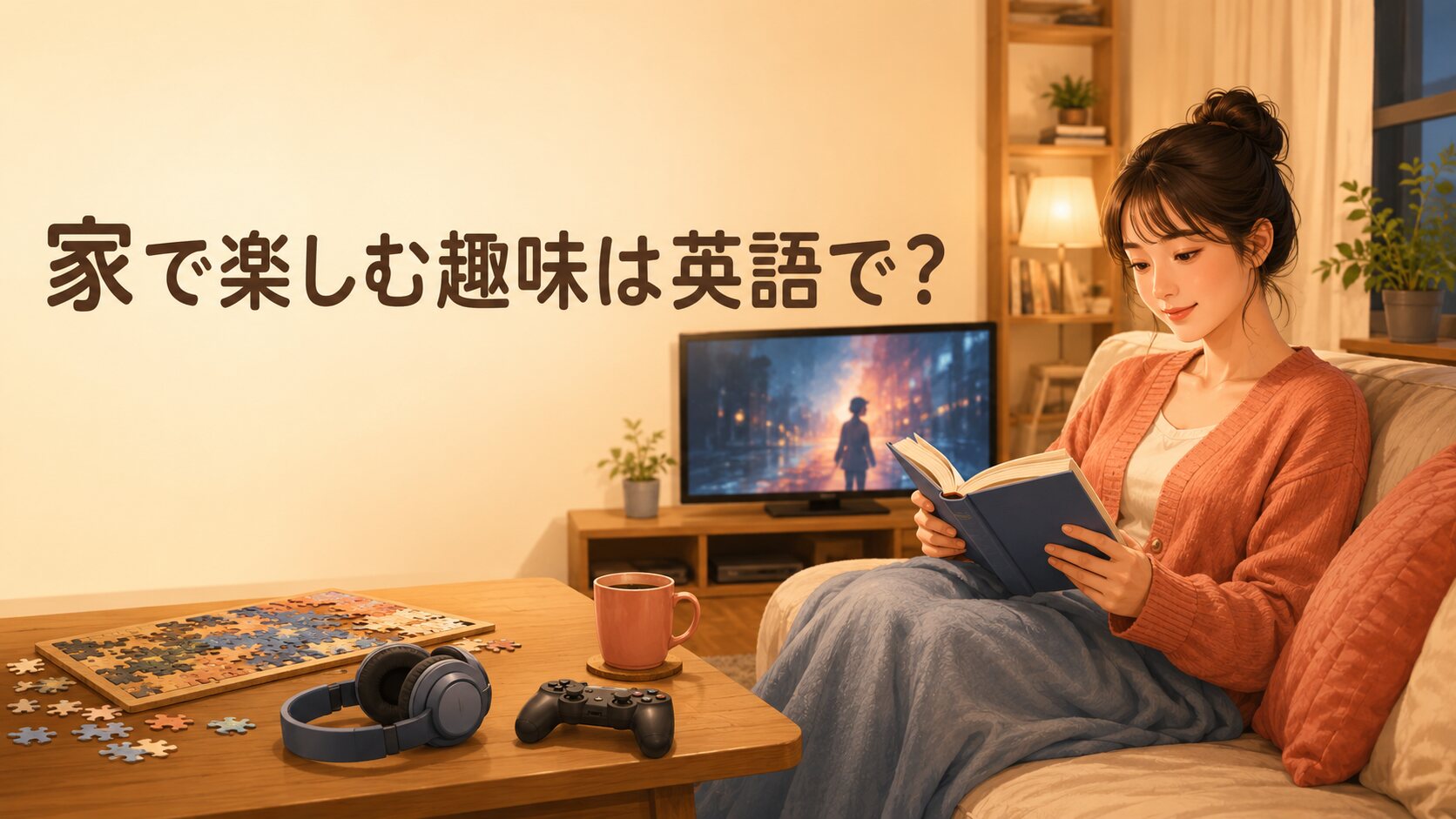 家で楽しむ趣味は英語で？読書・映画・ドラマ・ゲームなどの表現一覧