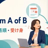 inform A of Bの意味・語順・受け身を解説するアイキャッチ画像