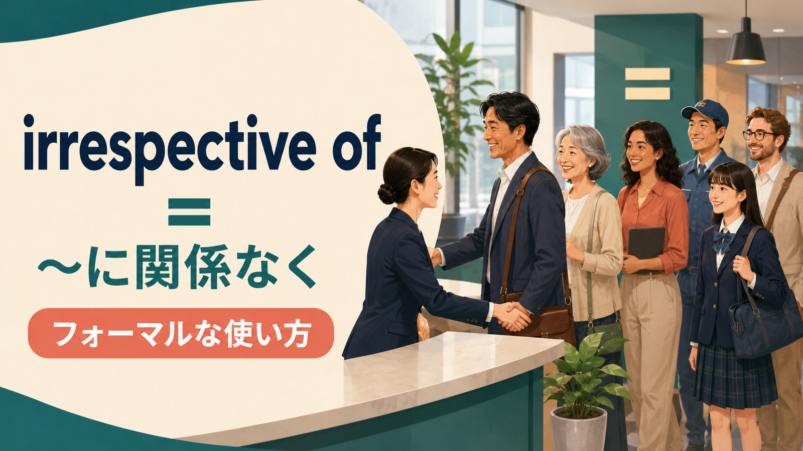 irrespective ofの意味は？regardless of・despiteとの違いとフォーマルな使い方