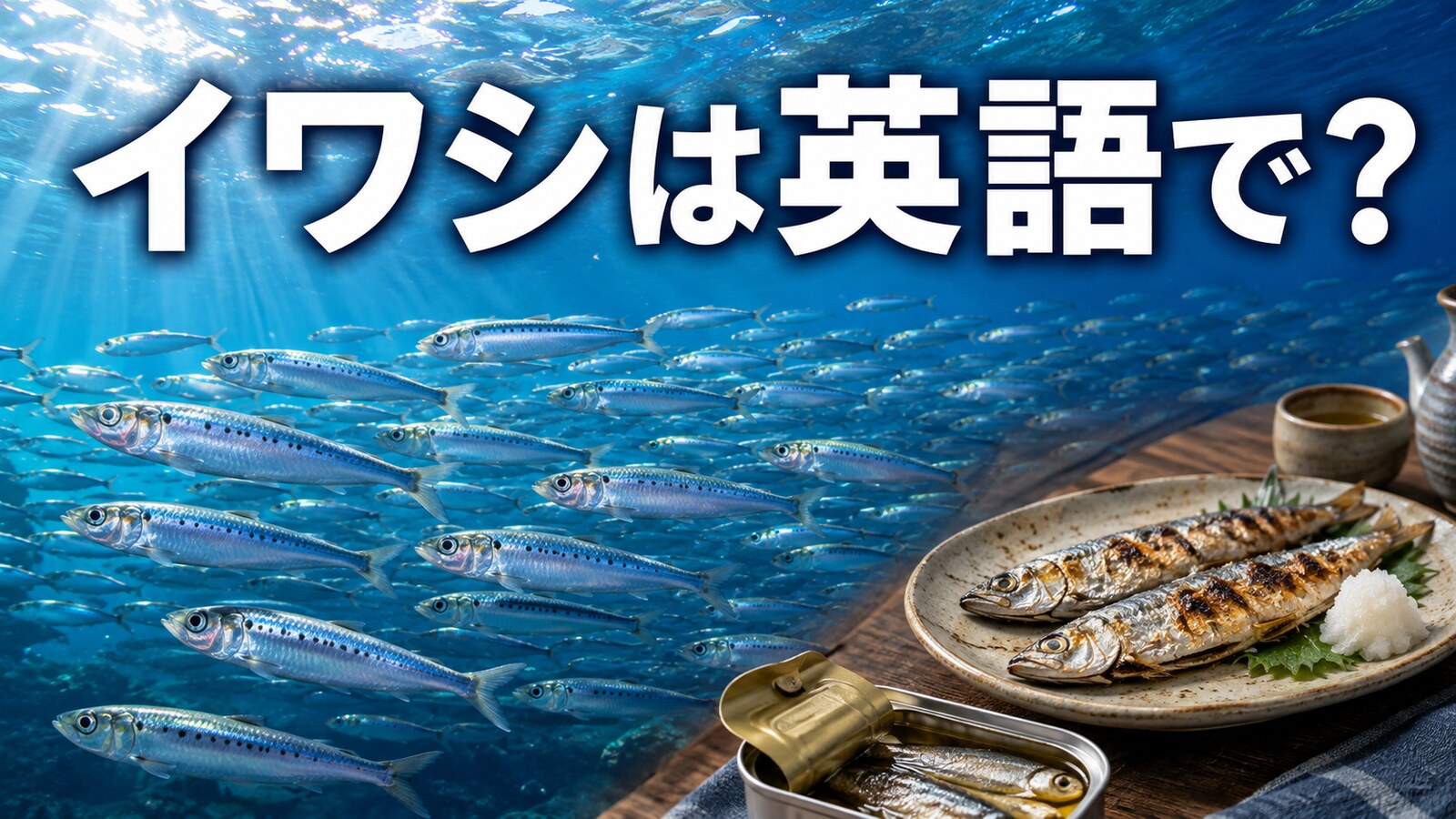 イワシは英語で？sardine・anchovy・herringの違いと料理表現
