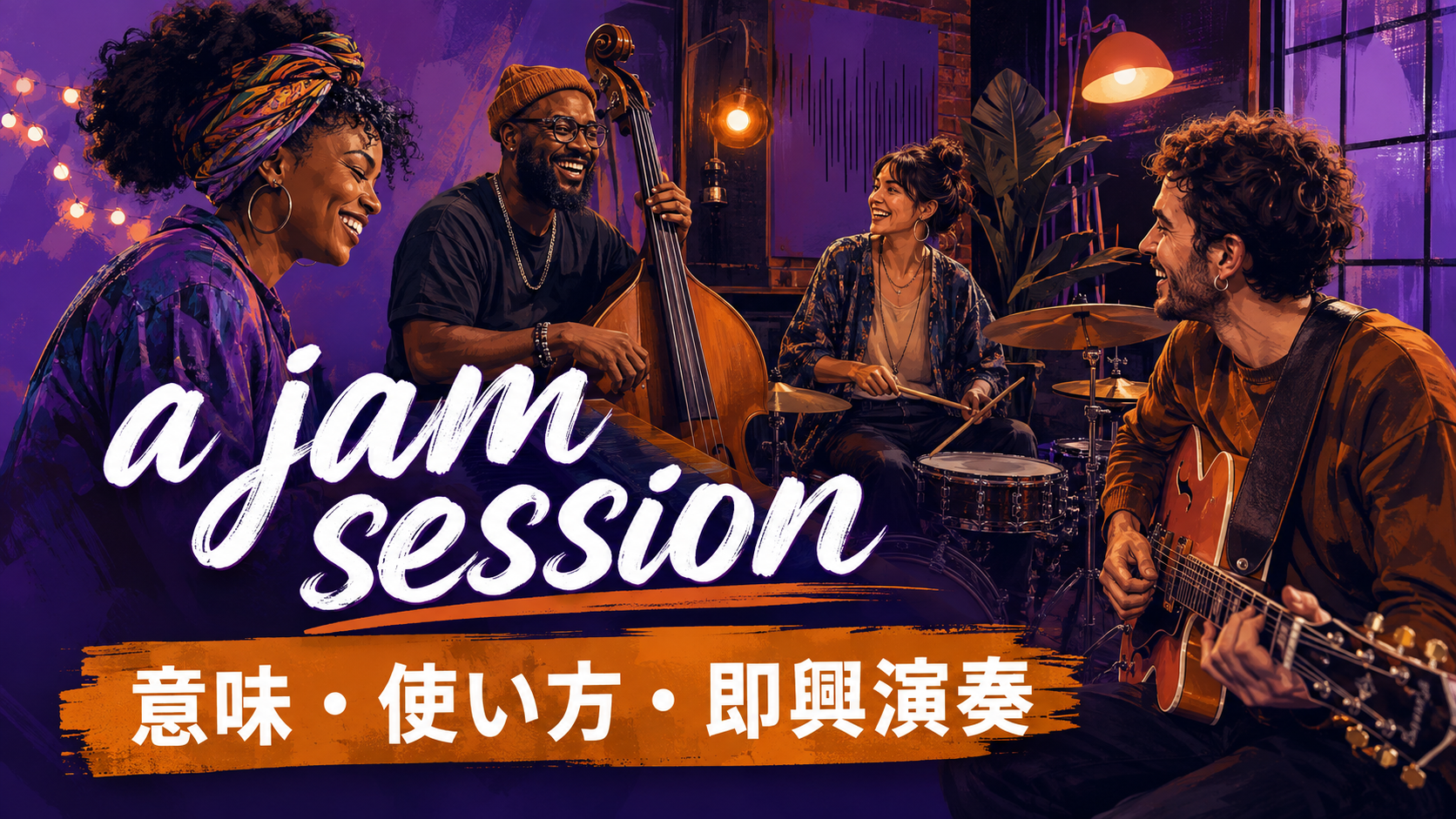 a jam sessionの意味は？「即興演奏」の使い方・jamとの違い
