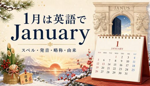 1月は英語でJanuary｜スペル・発音・略称・由来と1月の行事