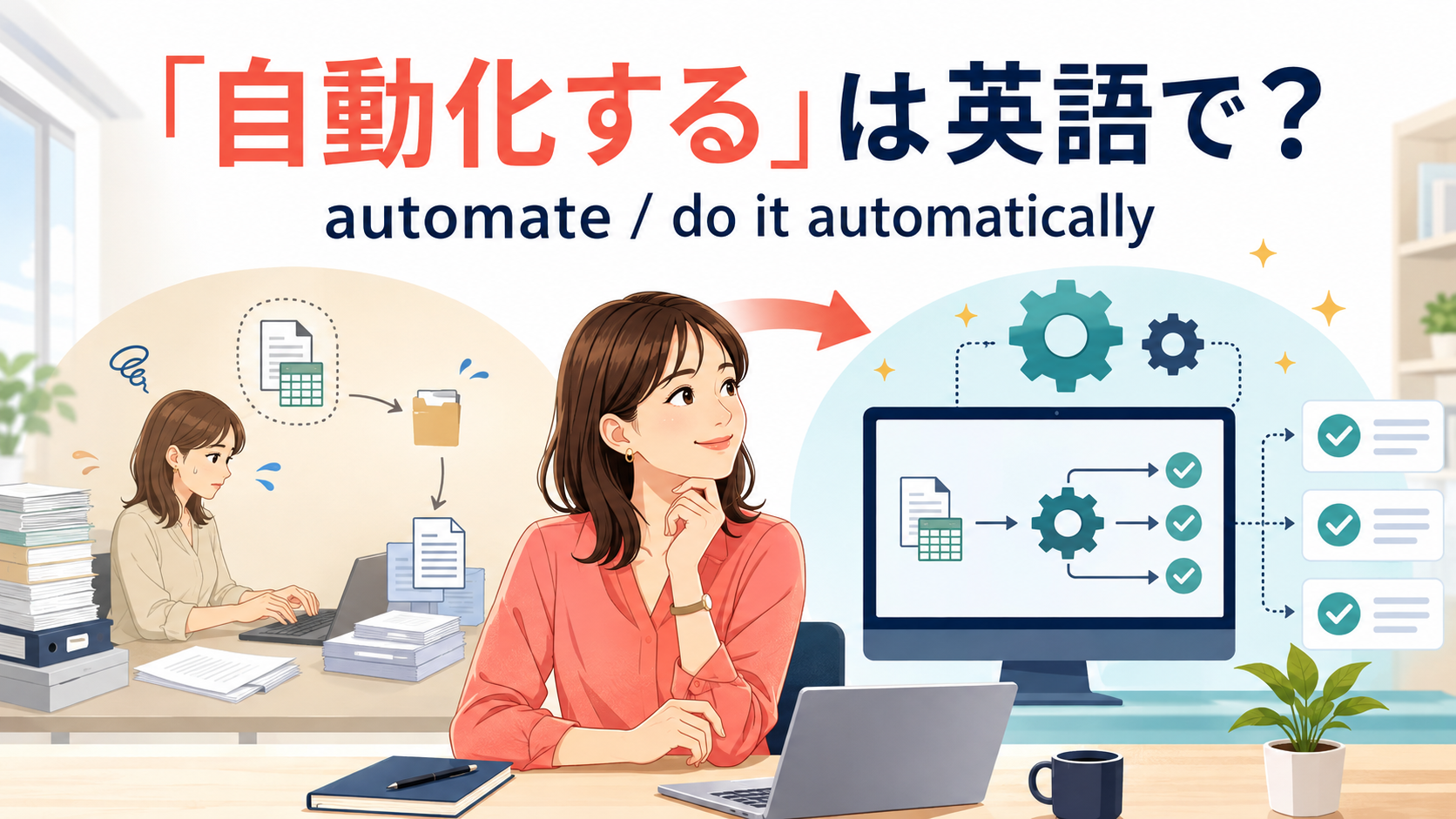 「自動化する」は英語で？ automate・do it automatically