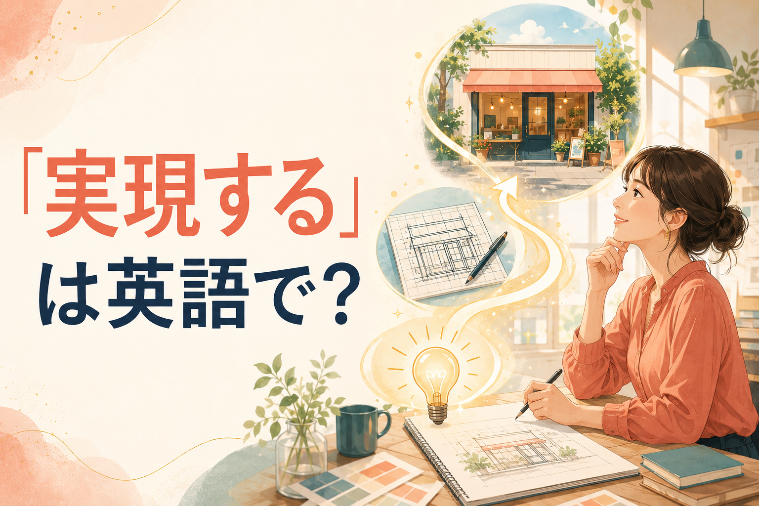 「実現する」は英語で？realize・make it happen・come trueの違いと簡単な言い方