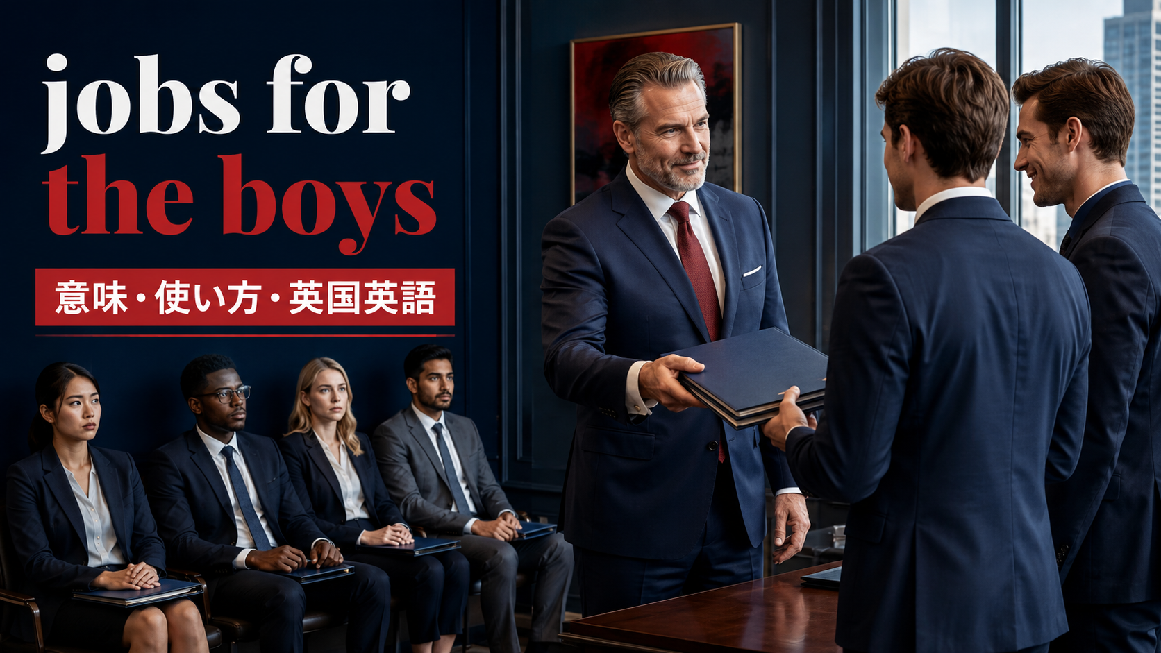 jobs for the boysの意味・使い方